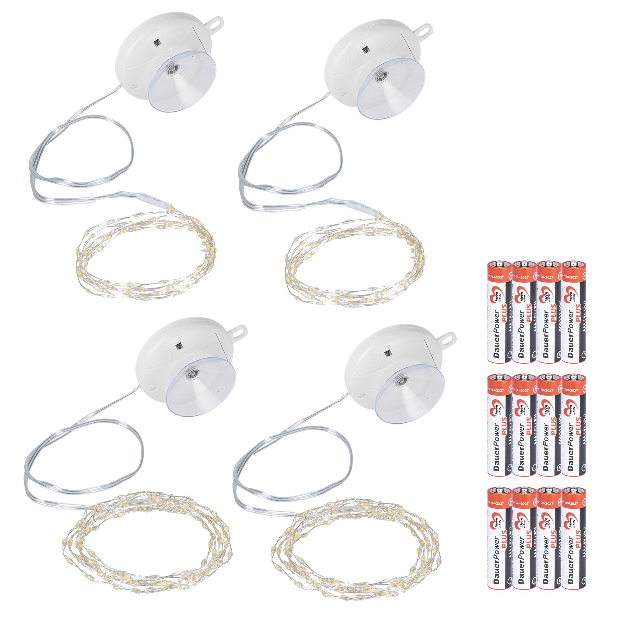 KARIN JITTENMEIER Kreativ-Set LED Drahtlichterkette mit Saugnäpfen 16tlg.