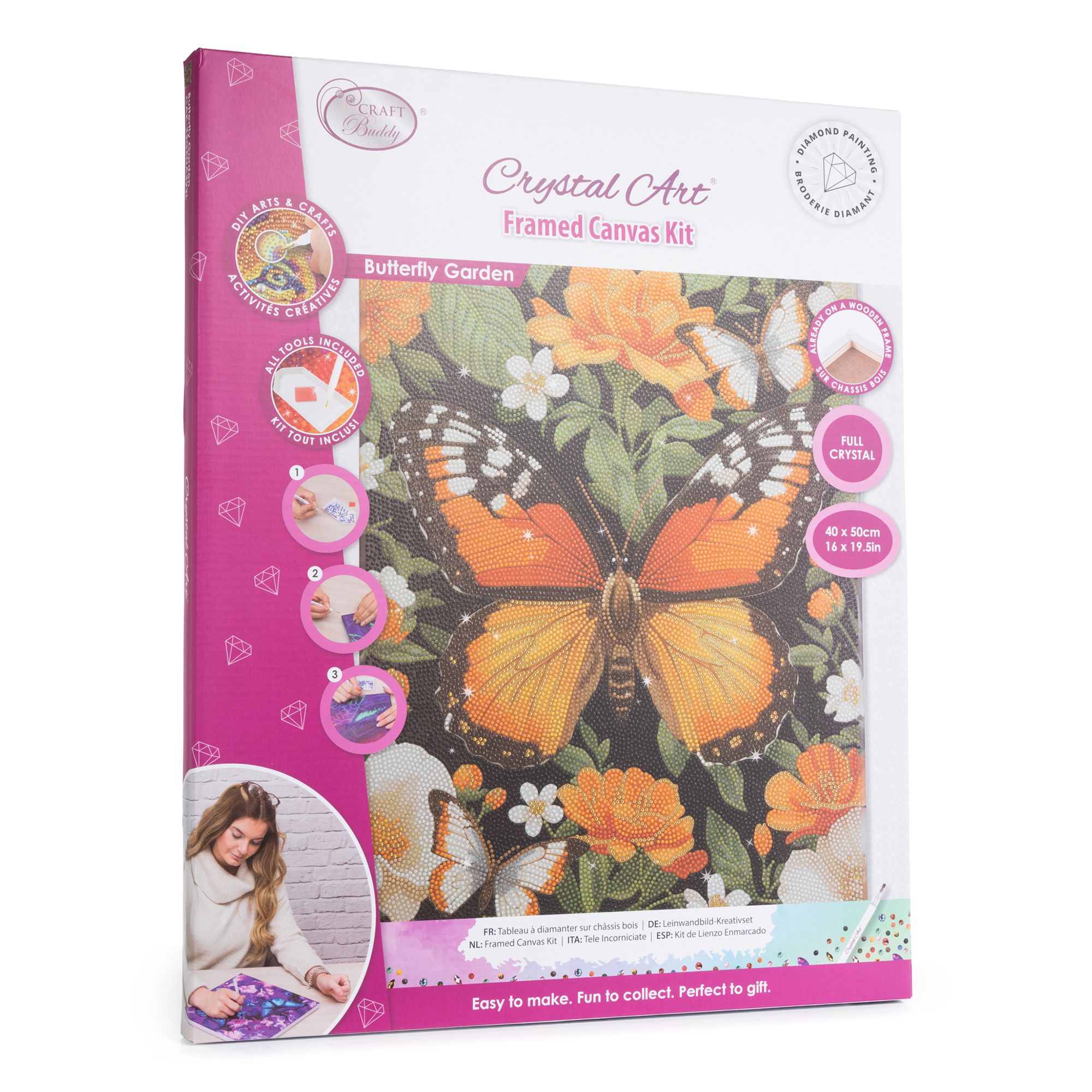 CRAFT BUDDY™ Diamond Painting Bild 40x50cm zum Nachlegen 5tlg.