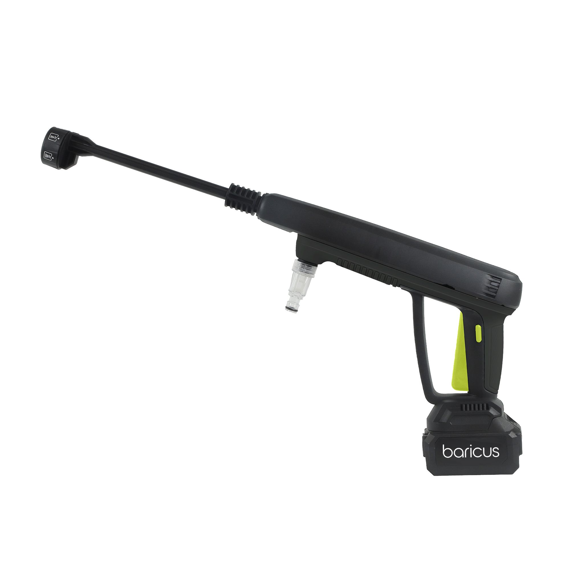 BARICUS Druckreiniger 18V max 24,9bar verstellbare Düsen 5J.Herstellergarantie
