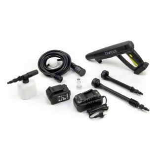BARICUS Mitteldruckreiniger 18V max 24,9bar & 300l/h, verst. Düsen 5J.Herstellergarantie