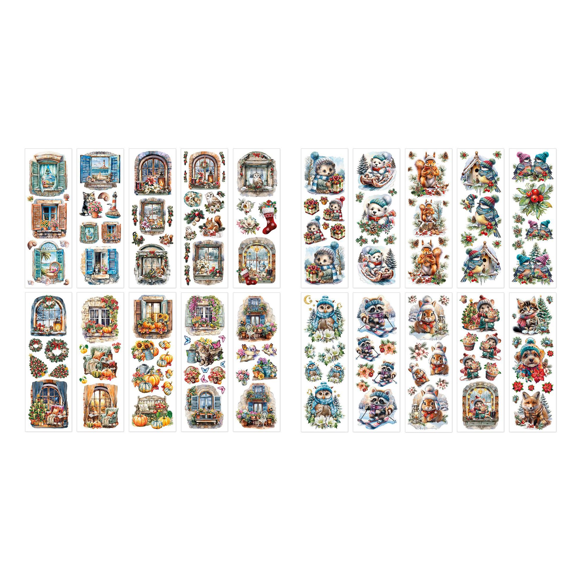 KARIN JITTENMEIER Kreativ-Set Premium Transfers versch. Motive 22tlg.