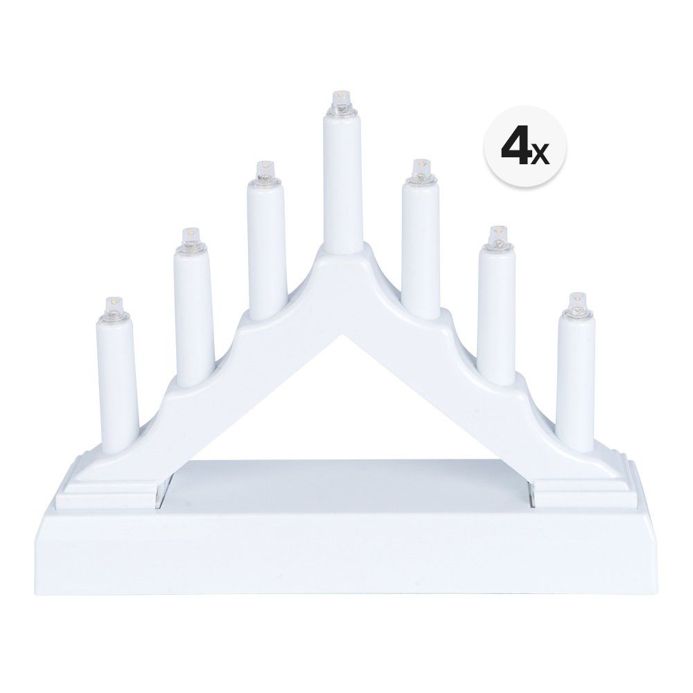 KARIN JITTENMEIER Kreativ-Set 4 LED Lichterbogen ca. 15,7x3,8x12,5cm mit Timer, 4tlg.