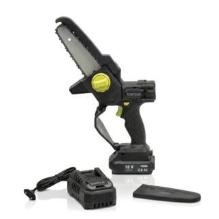 BARICUS Einhand-Kettensäge 18V, Digital-Display bürstenloser Motor 5J.Herstellergarantie