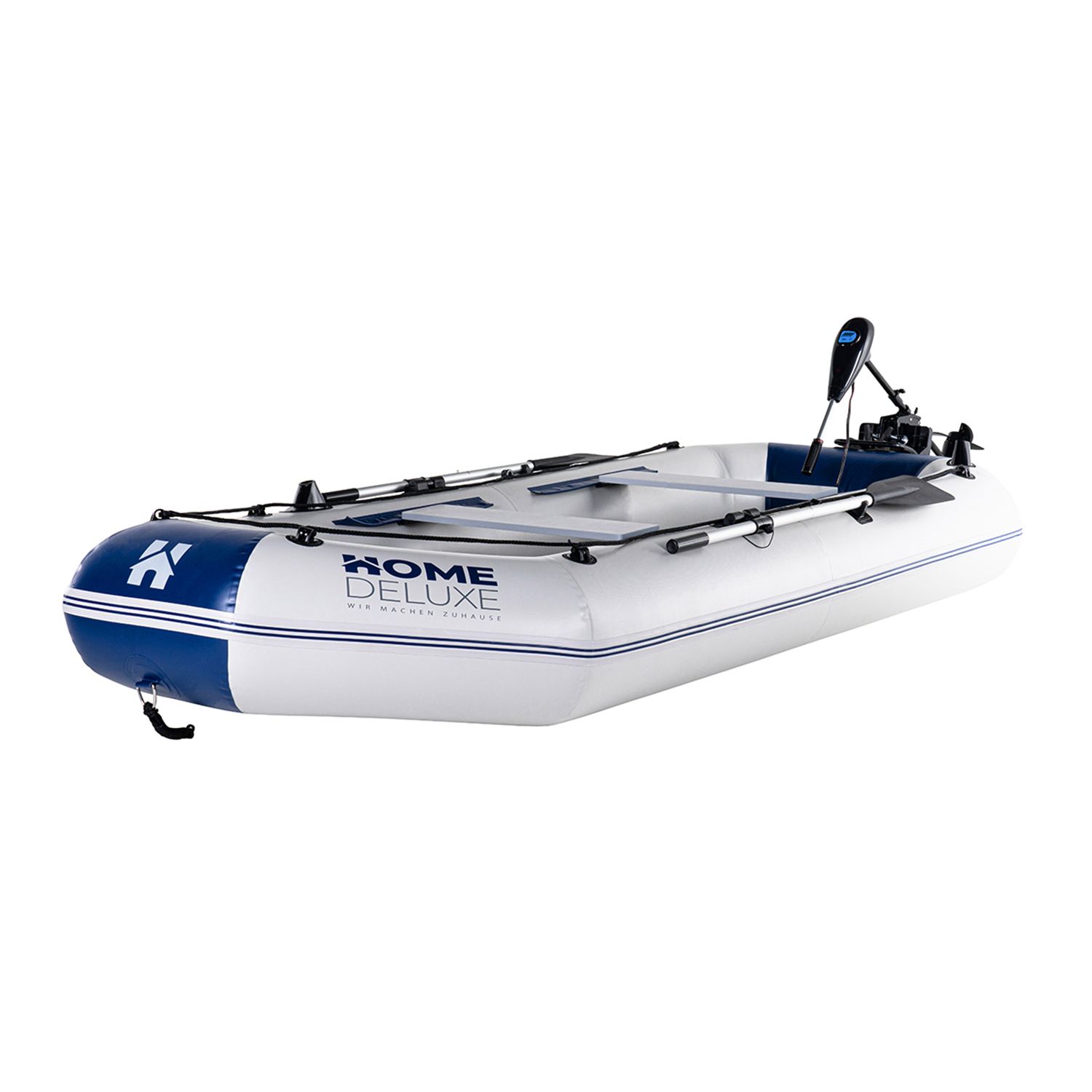 HOME DELUXE Schlauchboot PIKE - Größe L, mit Motor: Tests, Infos &  Preisvergleich