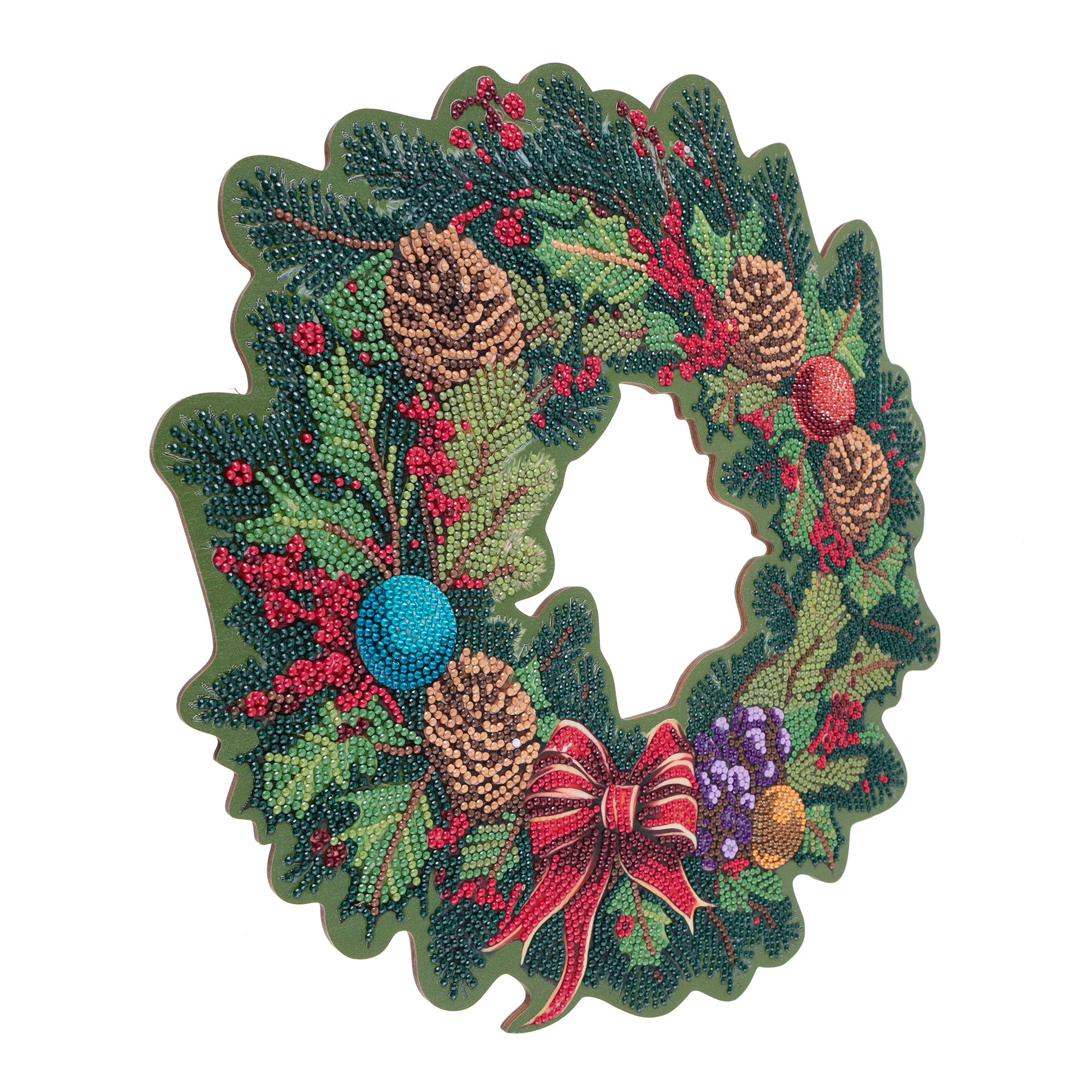 CRAFT BUDDY™ Diamond Painting Weihnachtskranz zum Nachlegen 6tlg. QVC.de