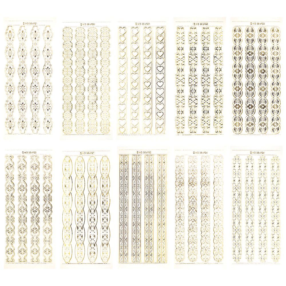 KARIN JITTENMEIER Sticker-Set Gravursticker versch. Designs 45tlg. - QVC.de