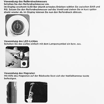 Sicherer Hammer-Glasbrecher  2-in-1-Sicherheitshammer und