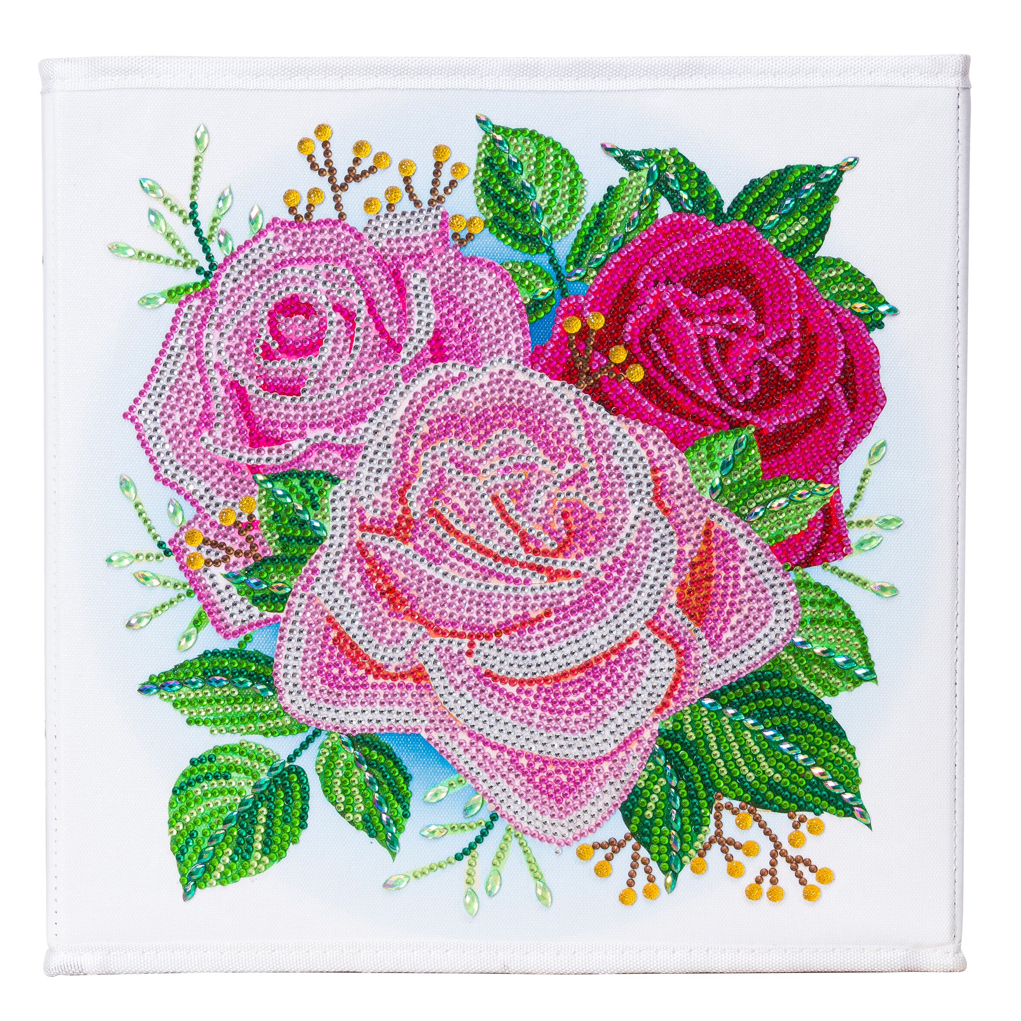 CRAFT BUDDY Diamond Painting Aufbewahrungsbox Rosen 30x30cm, 9tlg. - QVC.de