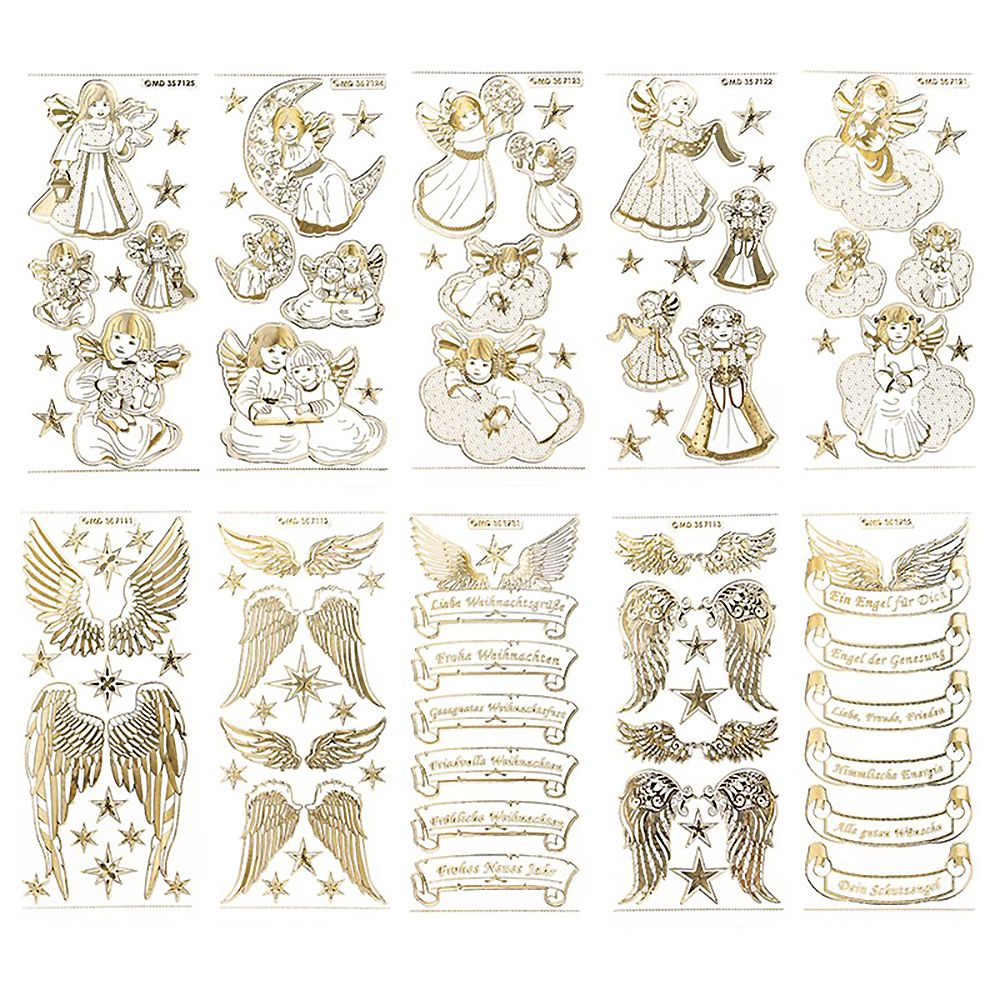 KARIN JITTENMEIER Sticker-Set Gravursticker verschiedene Motive 70tlg ...