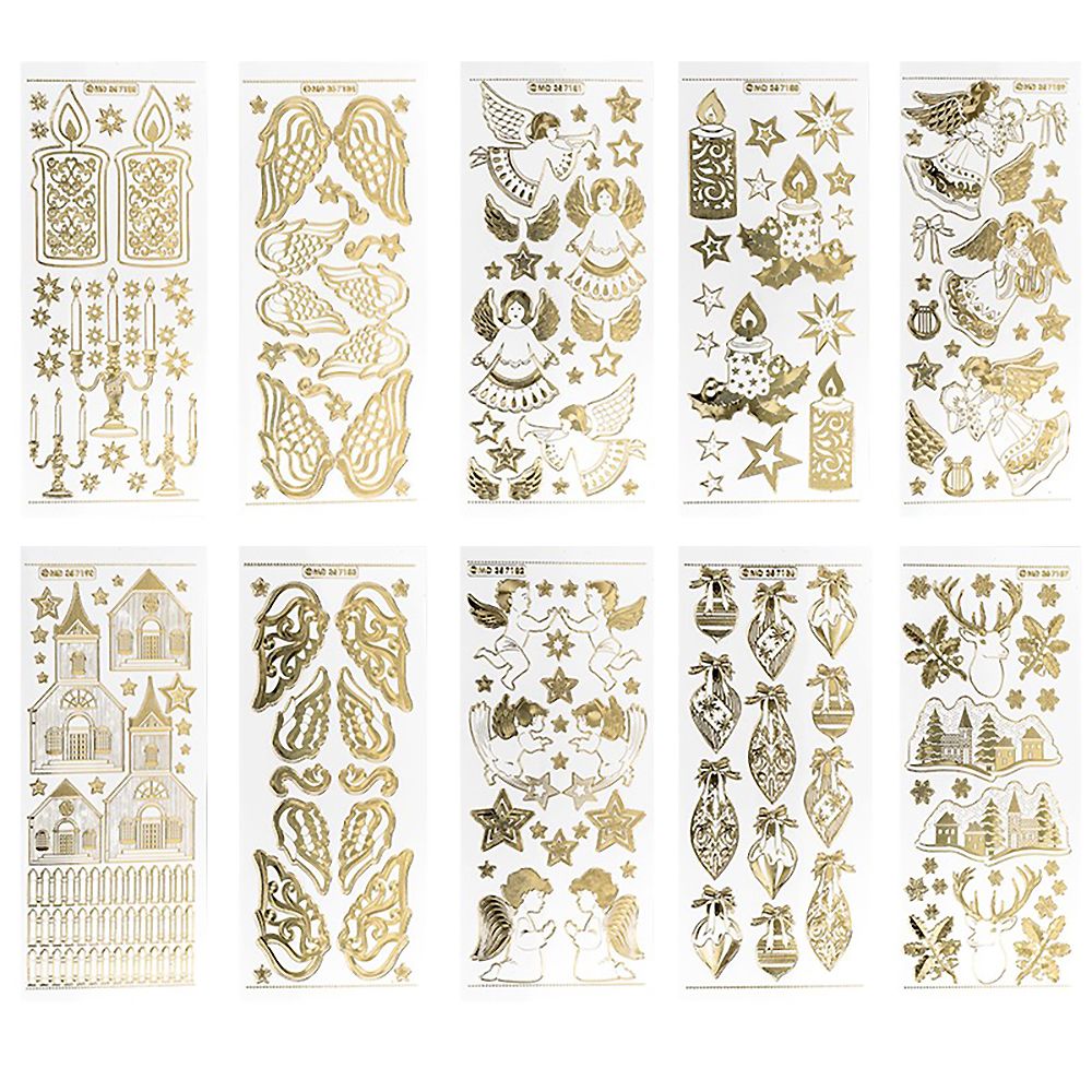 KARIN JITTENMEIER Sticker-Set Gravursticker verschiedene Motive 70tlg ...