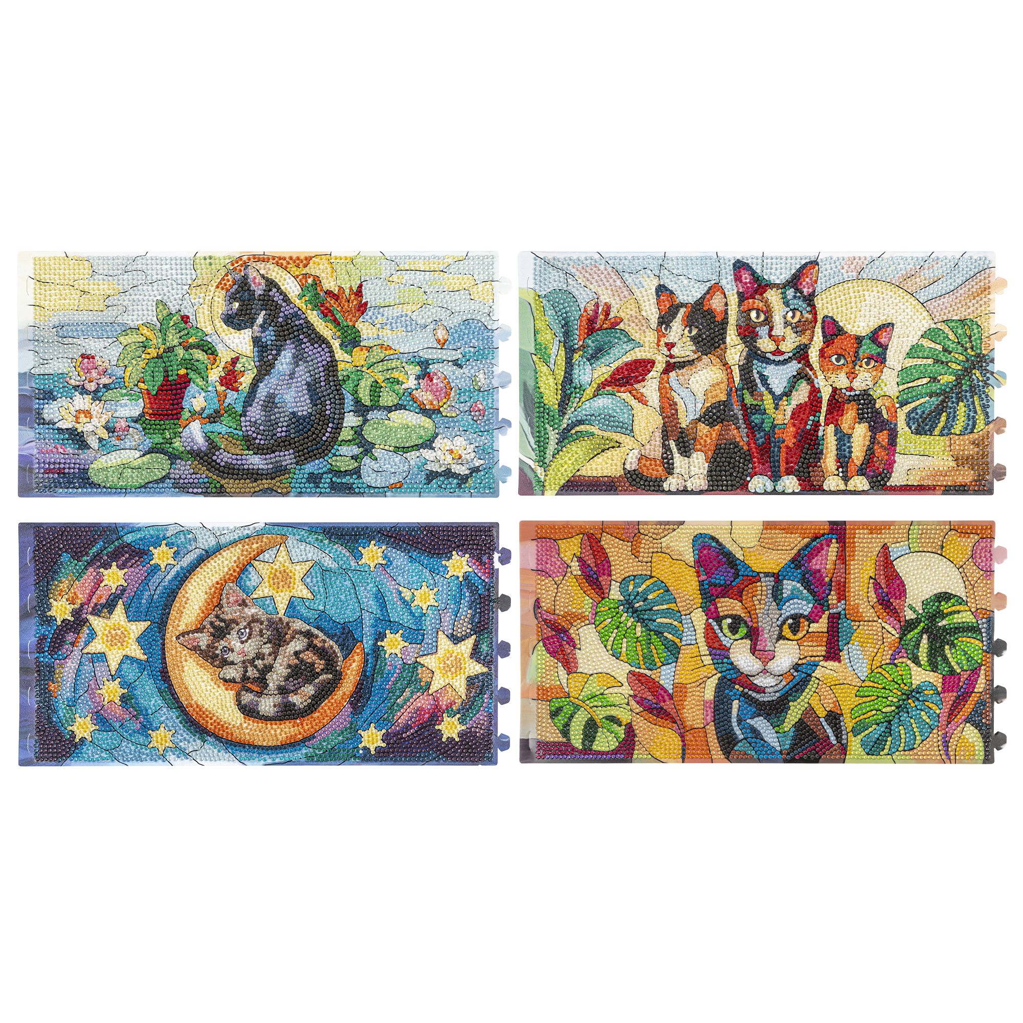 KARIN JITTENMEIER Diamond Painting-Set Lampenfolien verschiedene Motive 9tlg.