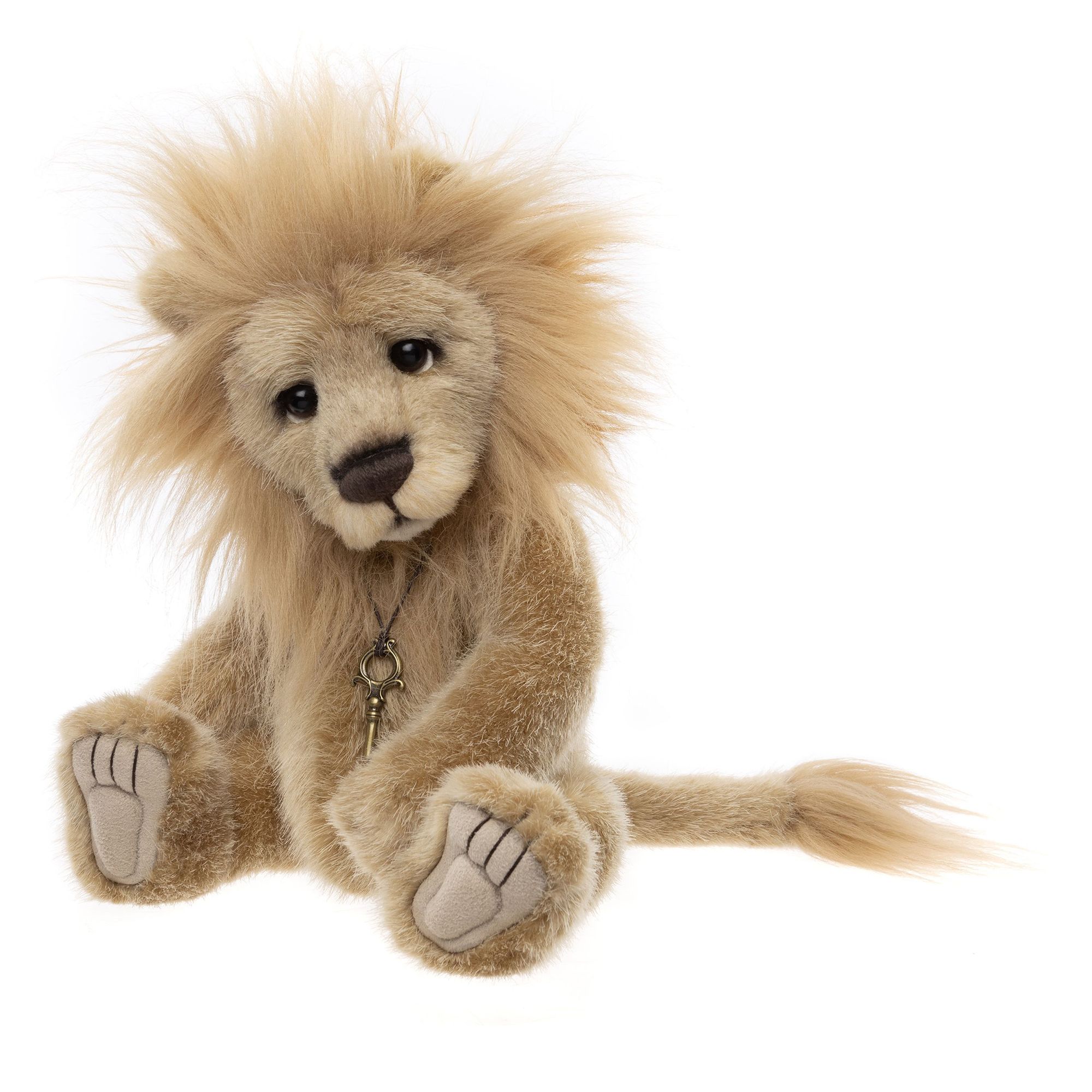 CHARLIE BEARS® Plüschlöwe Linus mit Schlüssel Höhe ca. 33cm