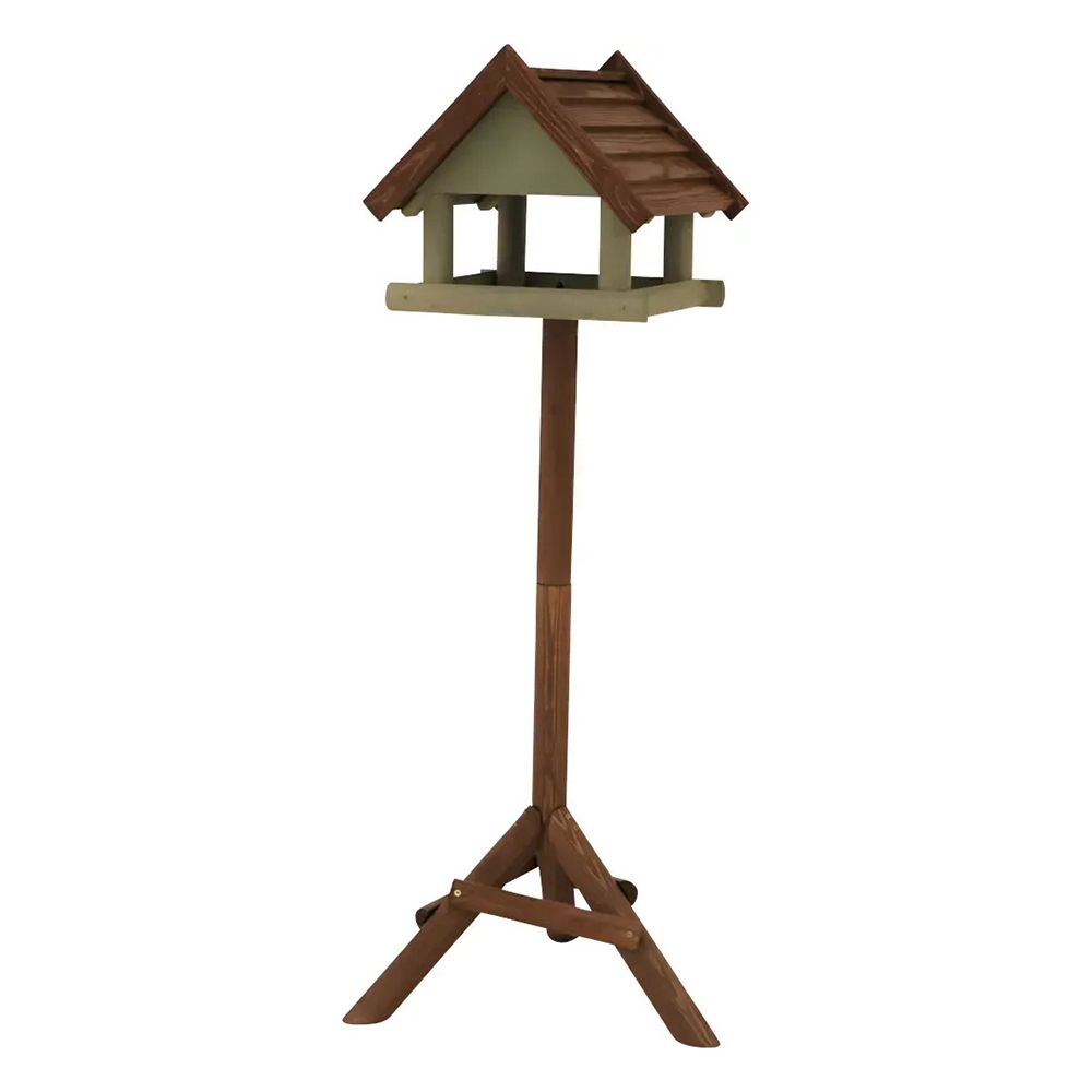 SIENA GARDEN Vogelhaus mit Ständer KALLE Kiefernholz ca. 39x39x34cm