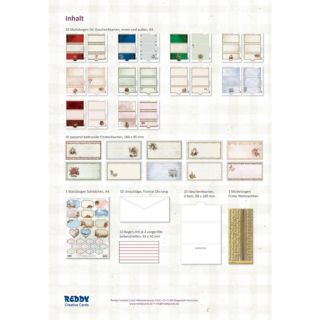REDDY Grußkarten-Set Geschenkumschläge zu Weihnachten 52tlg.