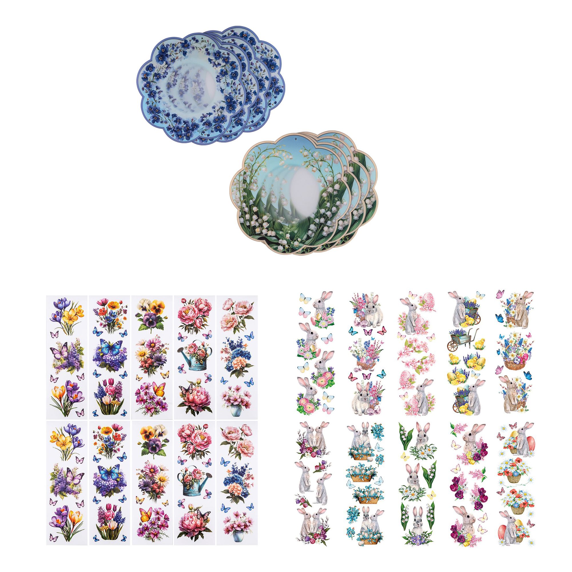 KARIN JITTENMEIER Kreativ-Set Motiv Windradfolien & Transparentsticker 28tlg.