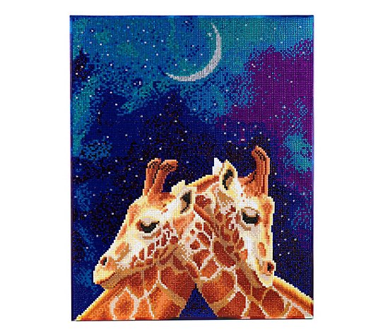 CRAFT BUDDY Diamond Painting Bild Giraffen zum Nachlegen 40x50cm, 8tlg.