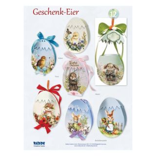REDDY Kreativ-Set Geschenk-Eier inkl. Stanzbogen 28tlg.