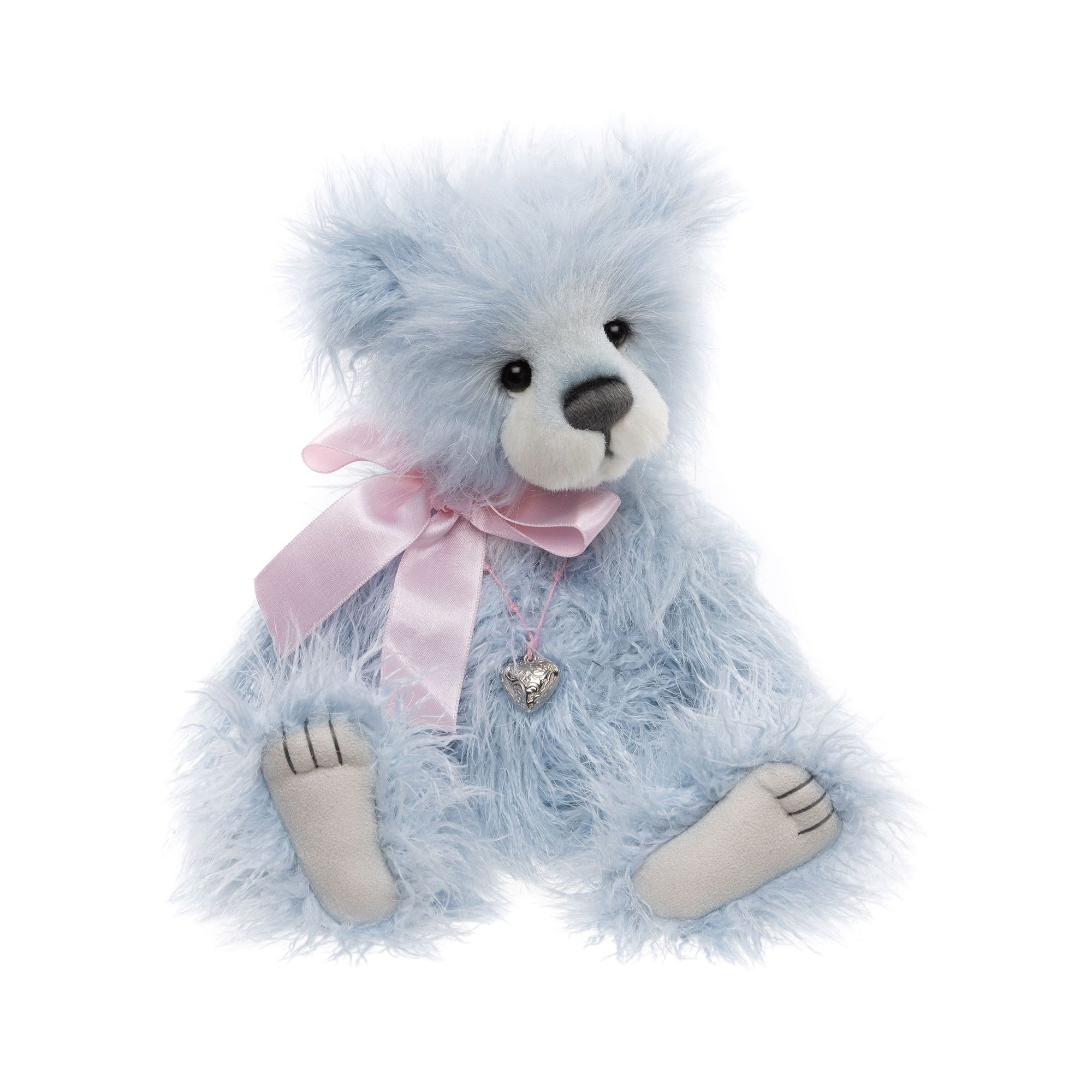 CHARLIE BEARS® Plüschbär Blueberry Pie mit Kette Höhe ca. 31cm