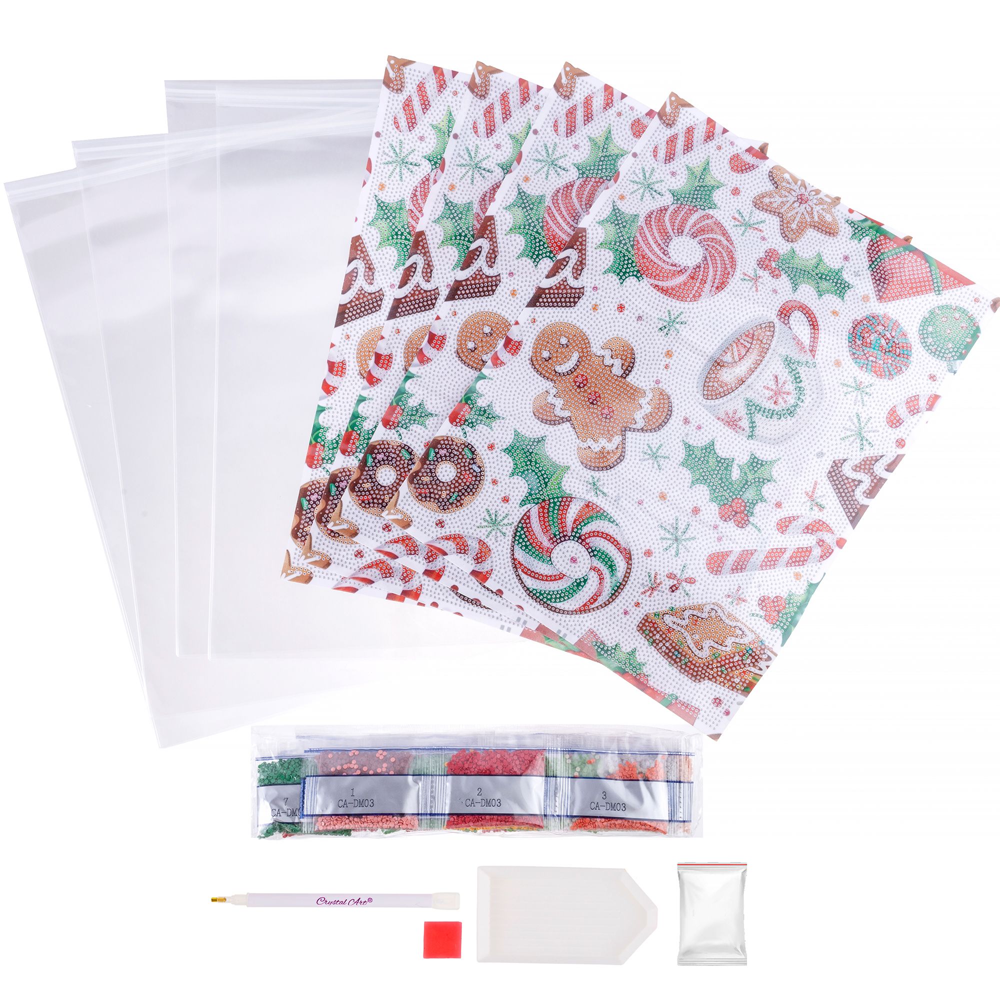 CRAFT BUDDY™ Diamond Painting 4 Platzdeckchen ca. 28x40cm 9tlg.