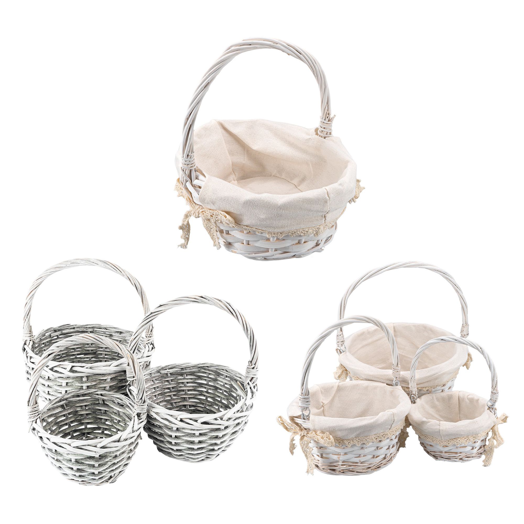 KARIN JITTENMEIER Kreativ-Set Weidekörbe versch. Größen 7tlg.