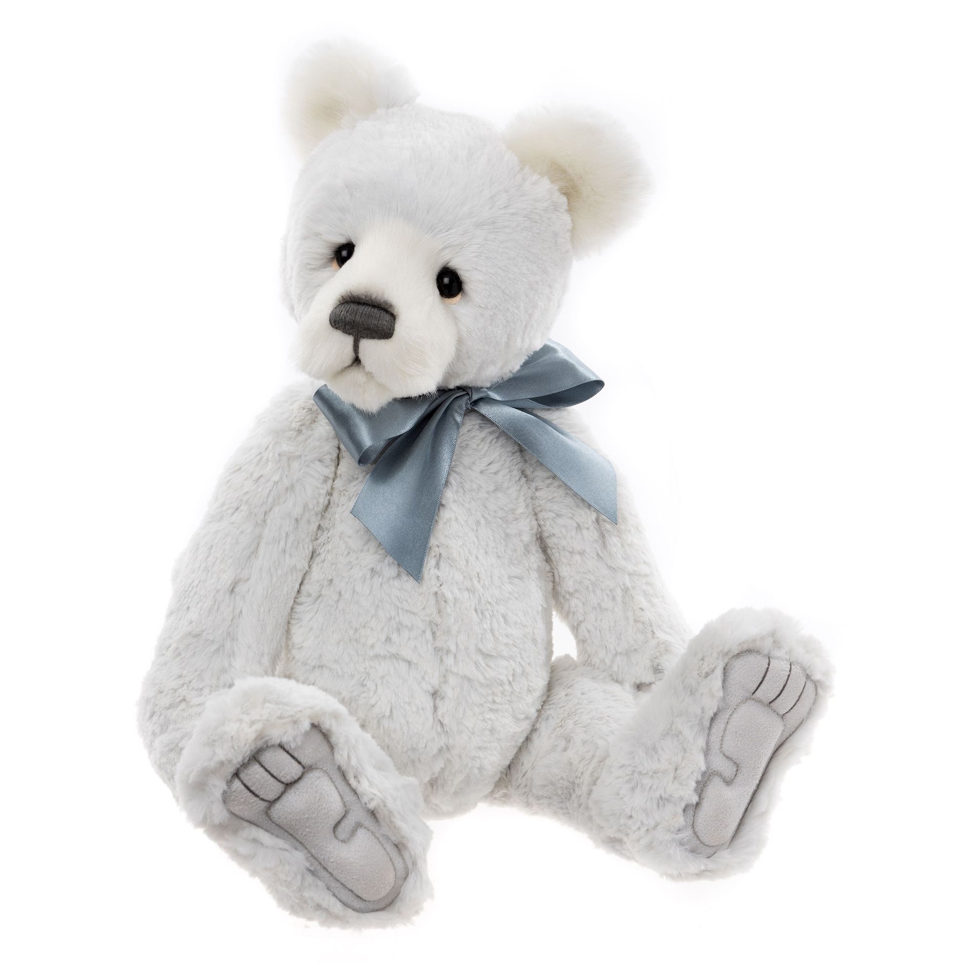 CHARLIE BEARS® Plüschbär Burton mit Schleife Höhe ca. 43cm