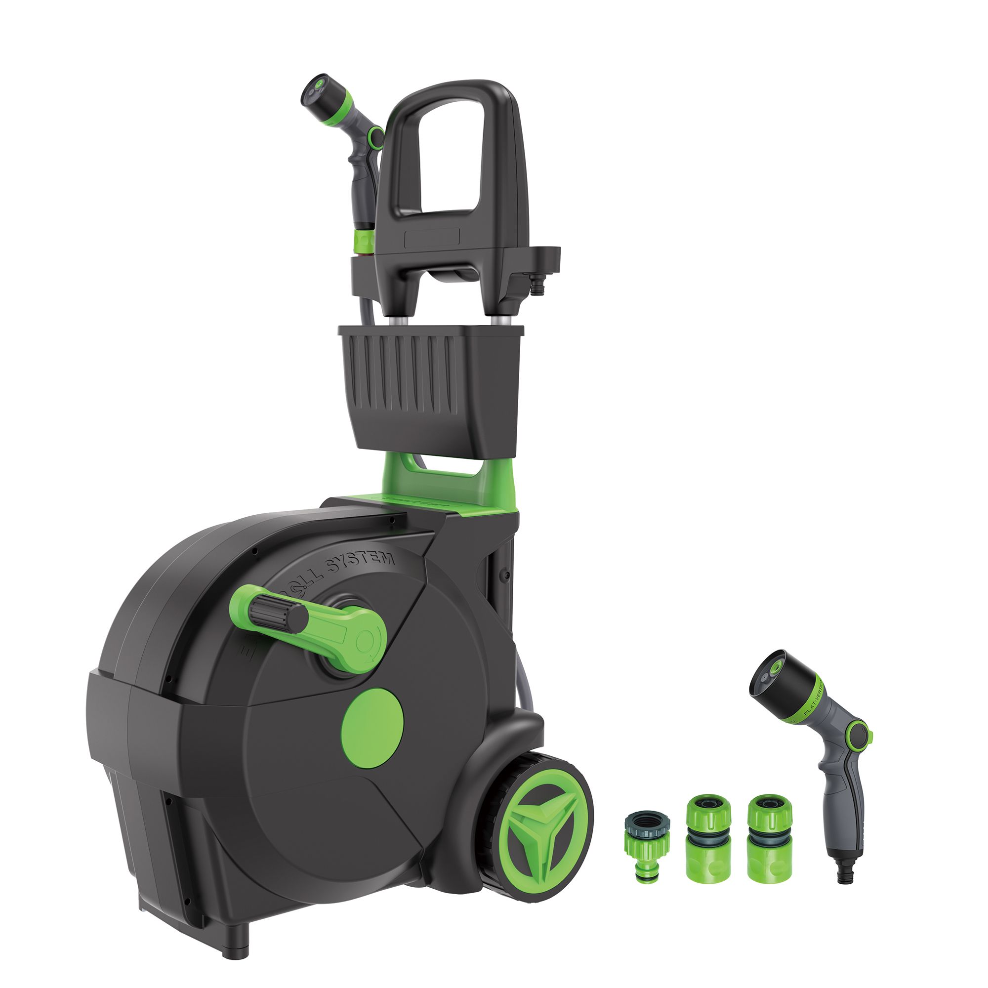 BARICUS Gartenschlauchwagen inkl. 30m Schlauch & Zubehör 5J.Herstellergarantie