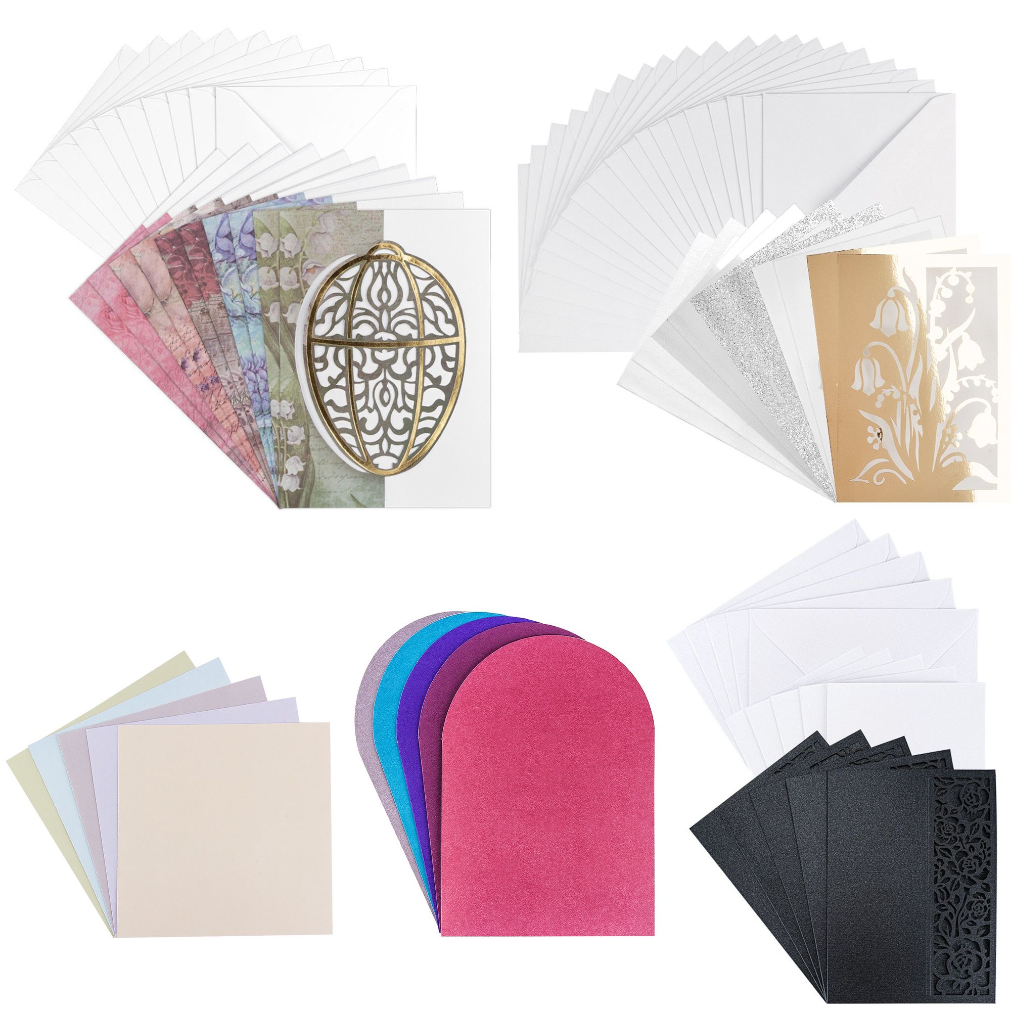 KARIN JITTENMEIER Club Artikel Grußkarten-Set Laser Ausstanzungen 145tlg.