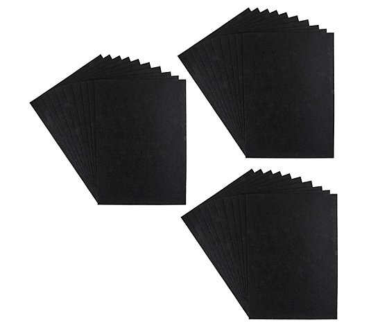 KARIN JITTENMEIER Kreativ-Set DIN A4-Bogen Filz selbstklebend schwarz, 30tlg.