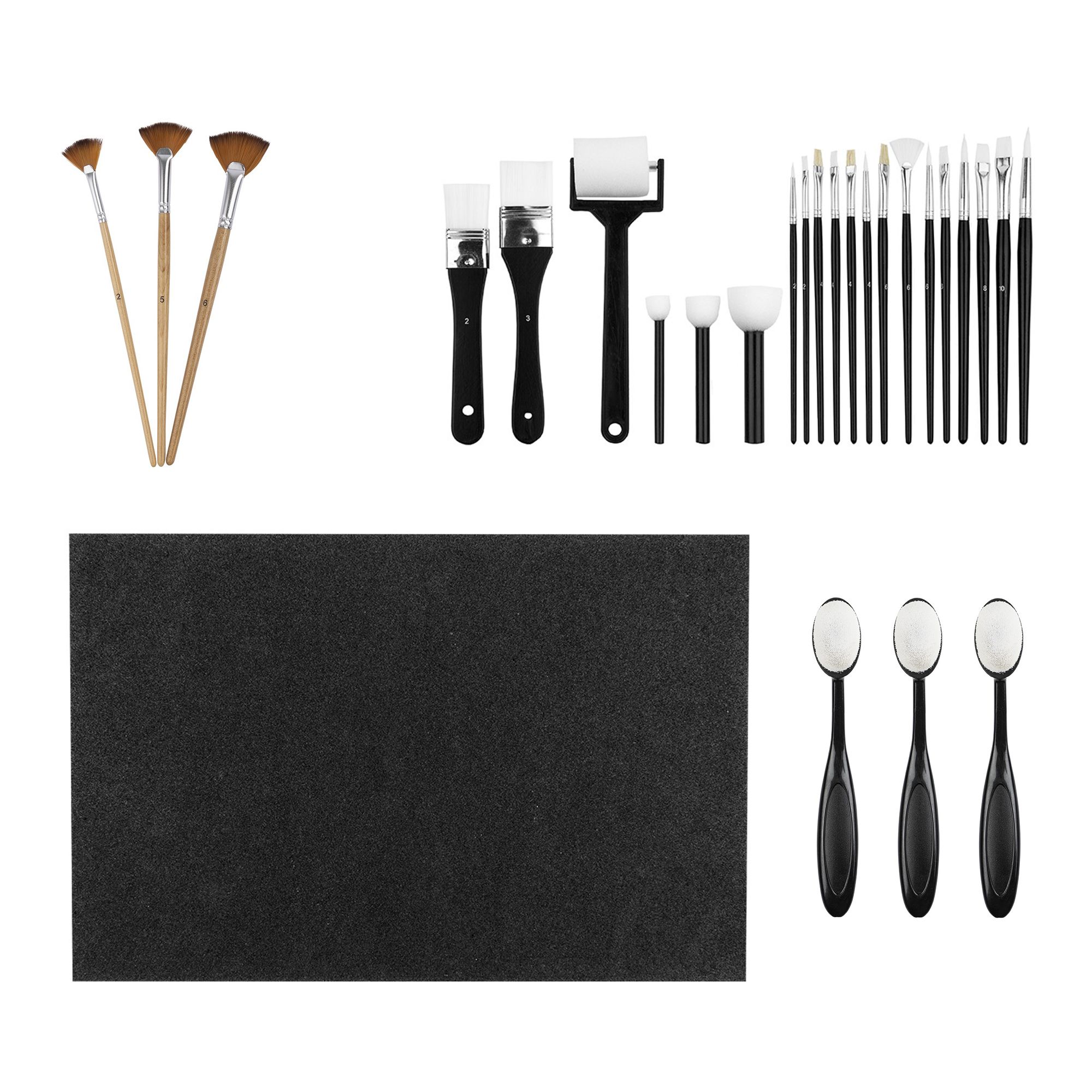 KARIN JITTENMEIER Kreativ-Set Pinsel in versch. Ausführungen und Größen, 27tlg.