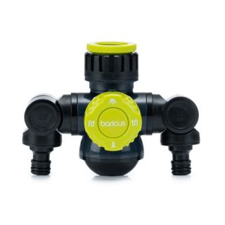 BARICUS Wasserhahn-Verteiler Doppelschlauch- anschluß 5J.Herstellergarantie