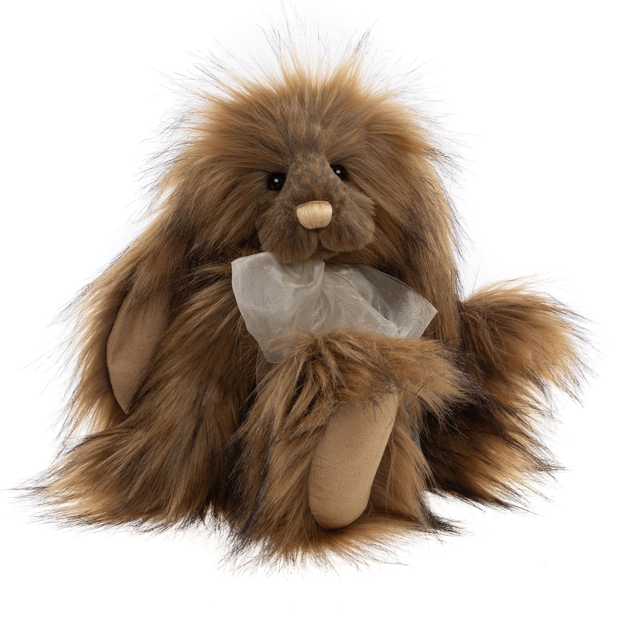CHARLIE BEARS® Plüschhase Honey Moon mit Schleife Höhe ca. 38cm
