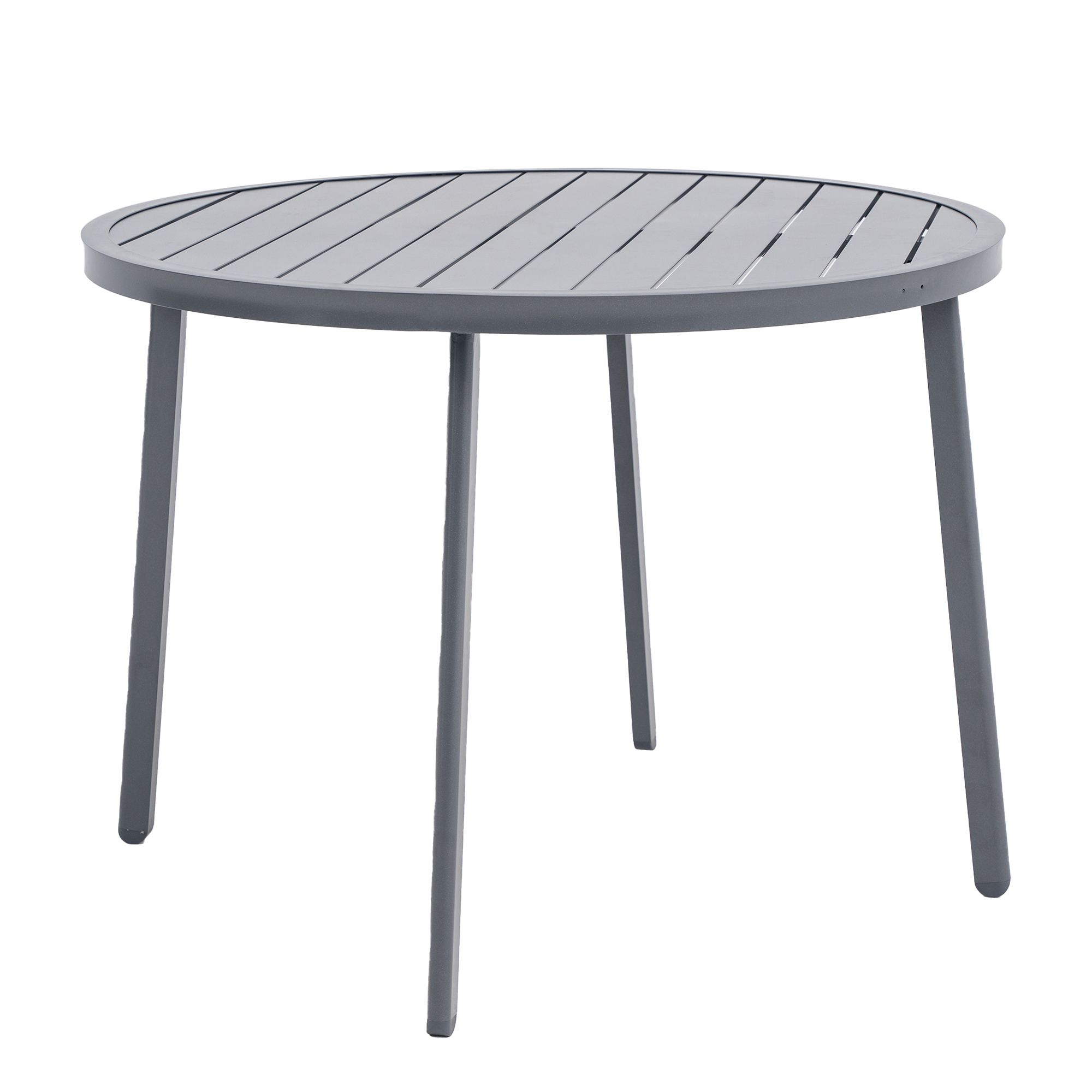 GREEN LOUNGE runder Gartentisch Aluminium wetterfest Ø 100cm