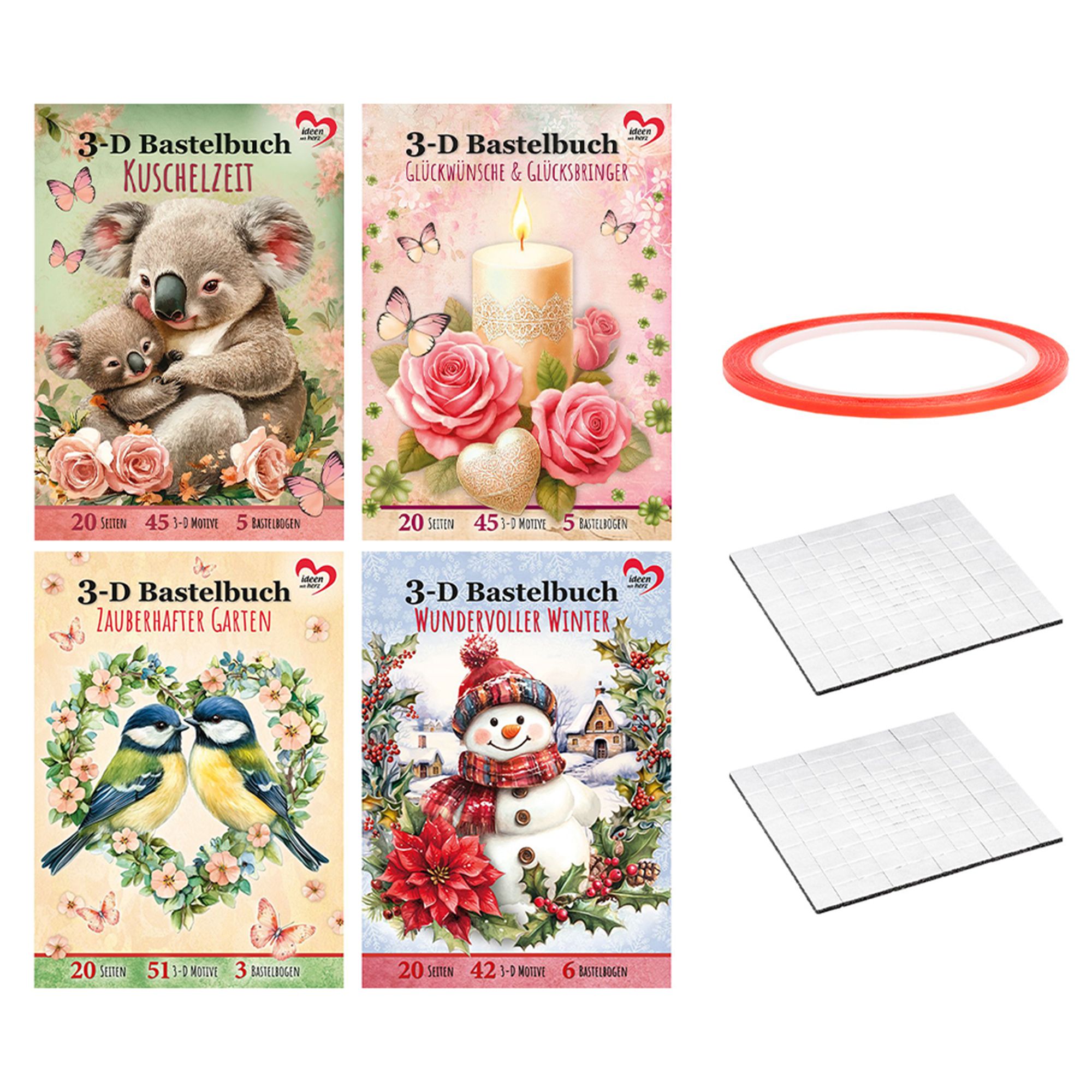 KARIN JITTENMEIER 3D-Technik-Set 4 3D-Bücher Rund um´s Jahr 7tlg.