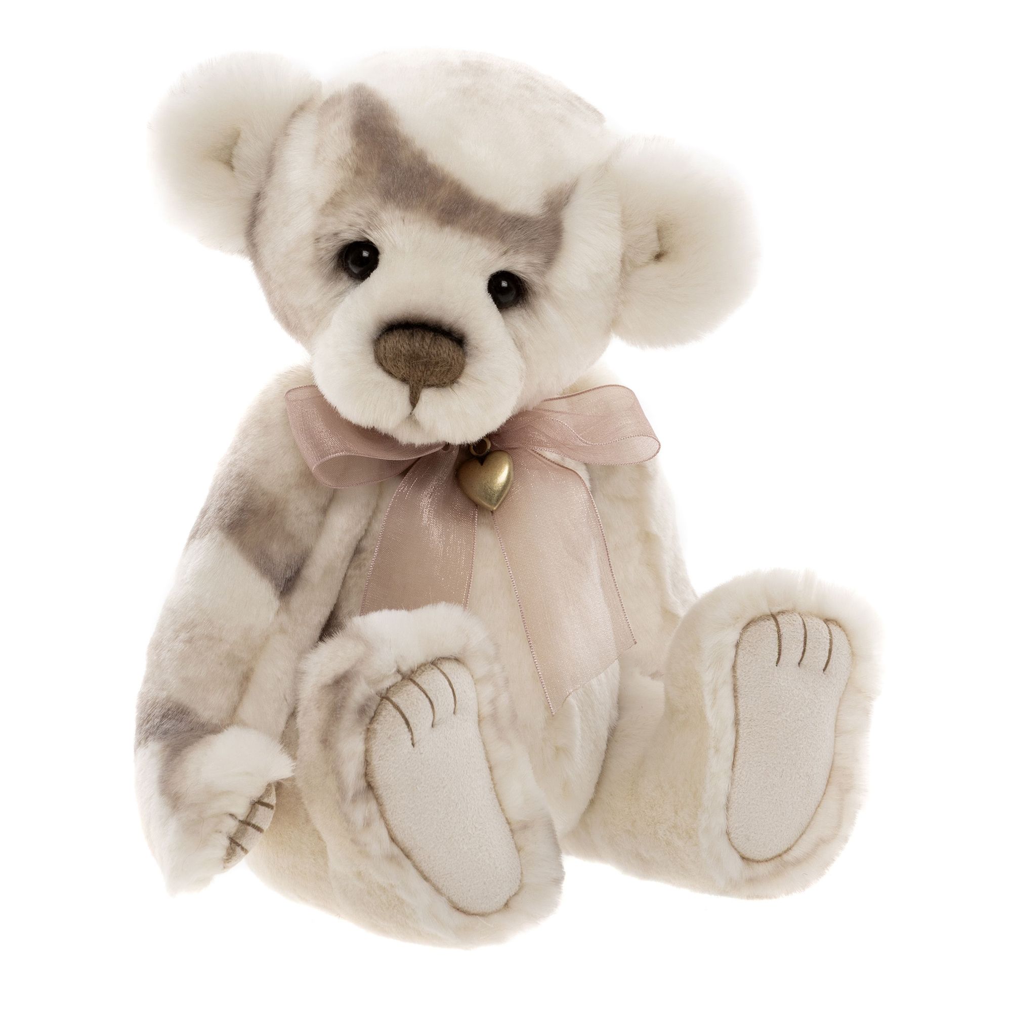 CHARLIE BEARS® Plüschbär Lunnet mit Schleife Höhe ca. 28cm