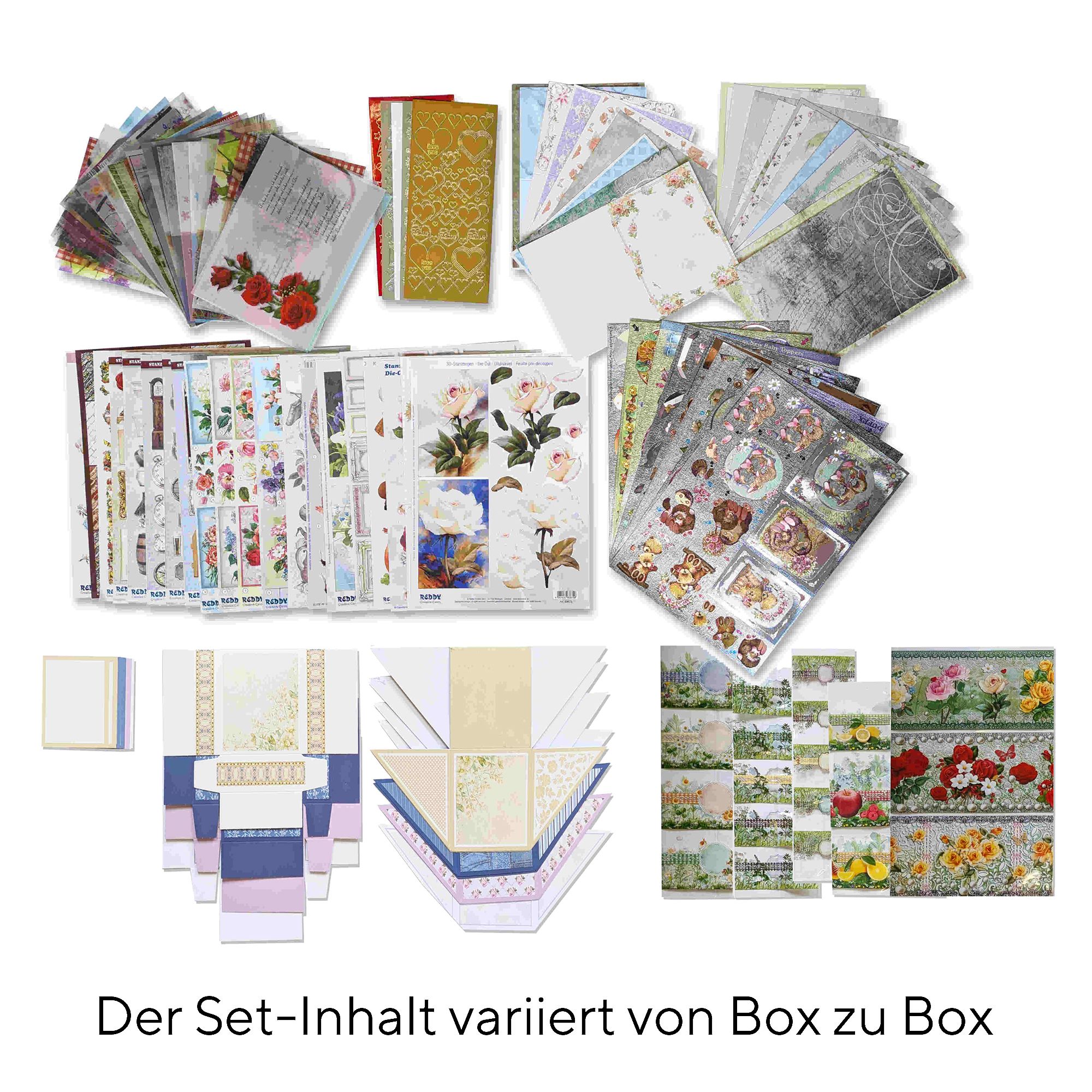 REDDY Grußkarten-Set Überraschung-Set versch. Designs 95tlg.