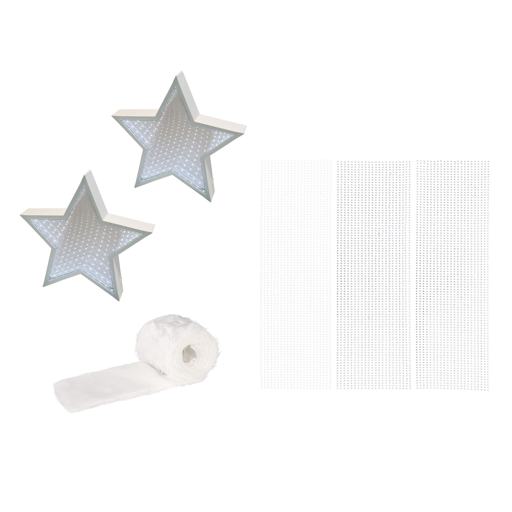 KARIN JITTENMEIER Club Artikel Kreativ-Set LED Infinity Stern 11tlg.