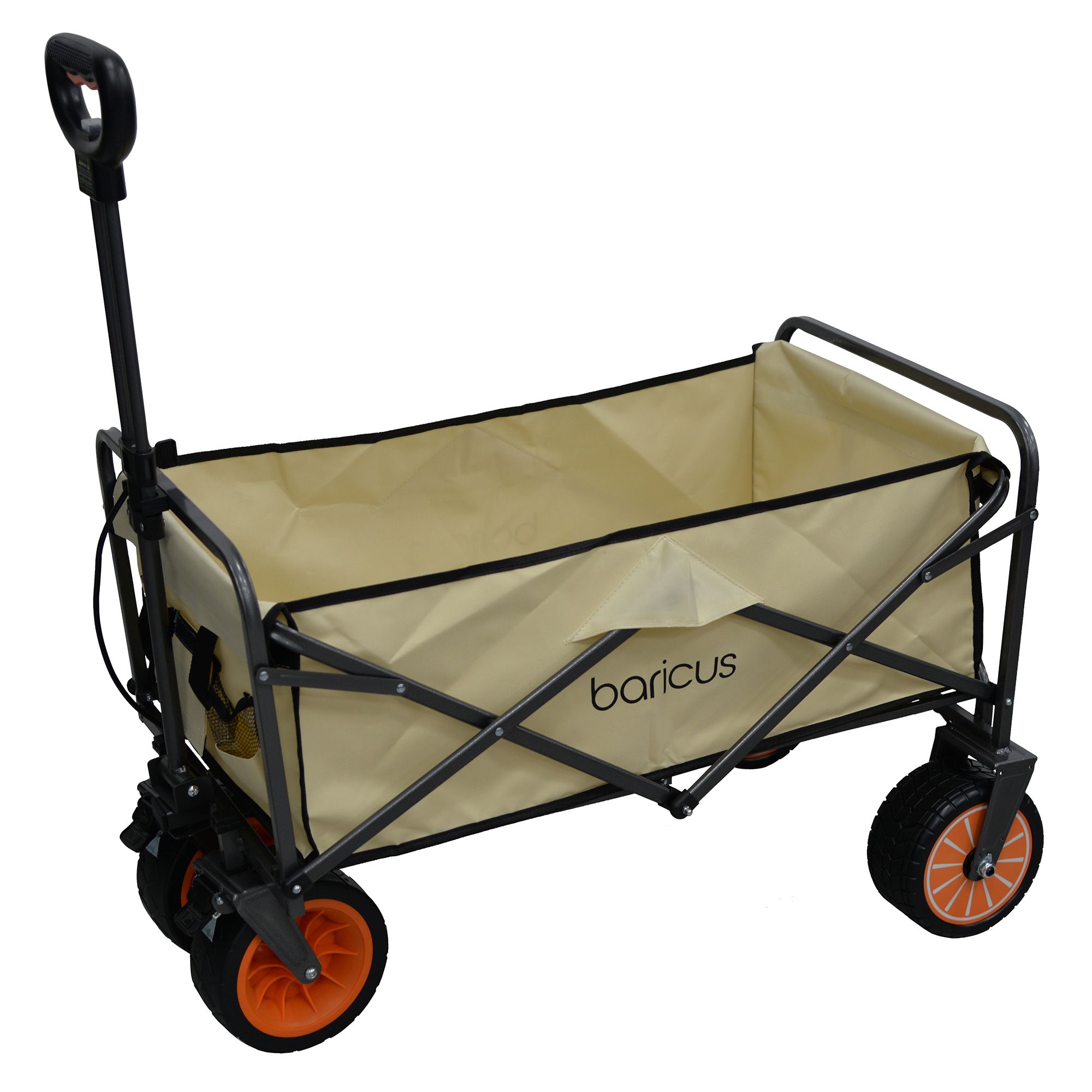 BARICUS elektr. Bollerwagen faltbar 100L 60kg tragbar 5J.Herstellergarantie