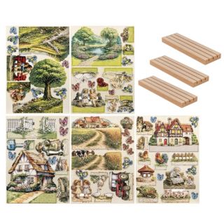 KARIN JITTENMEIER Club Artikel Kreativ-Set Holz Laserbogen 8tlg.