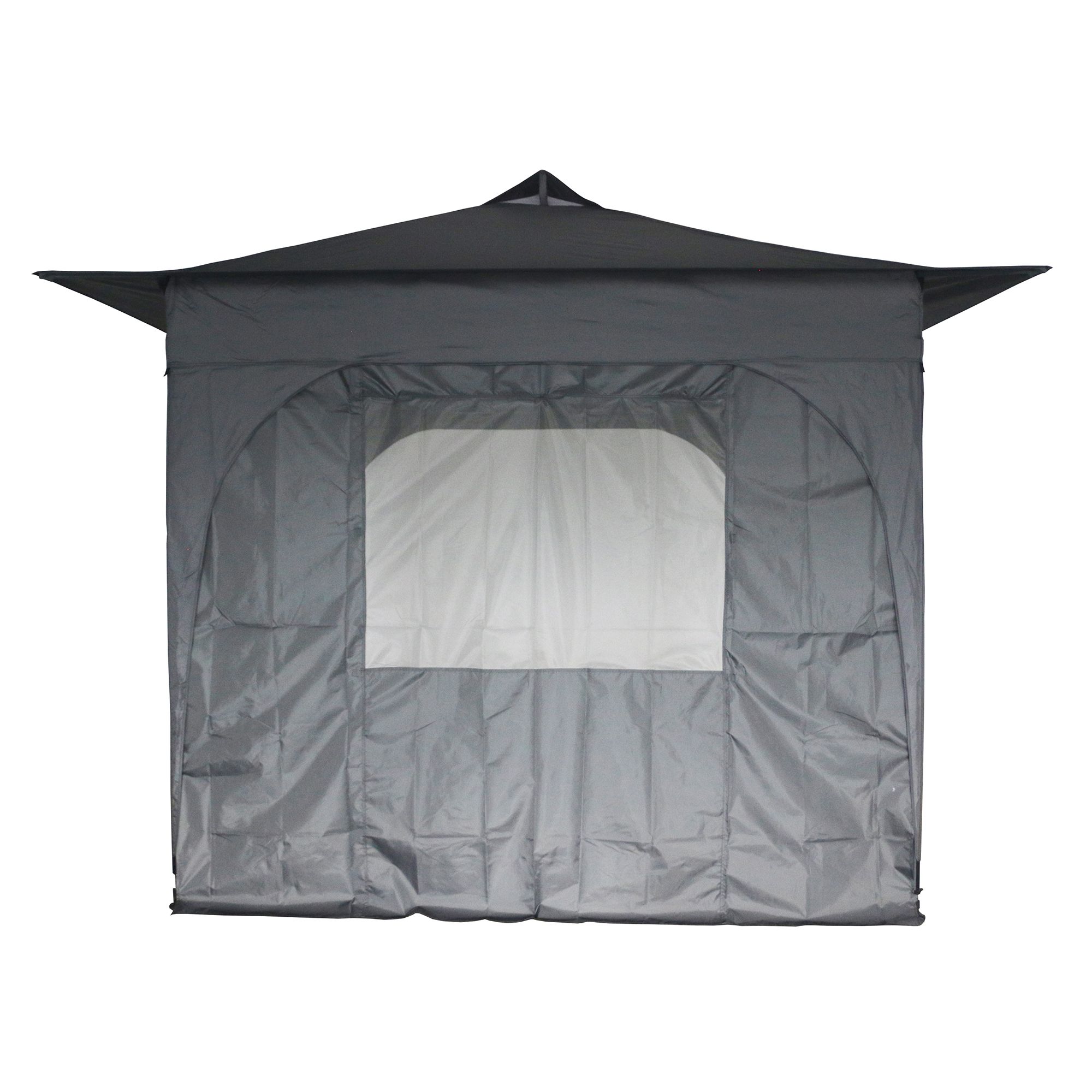 GREEN LOUNGE 2 Seitenwände für Faltpavillon 1x ohne & 1x mit Moskitonetzfenster