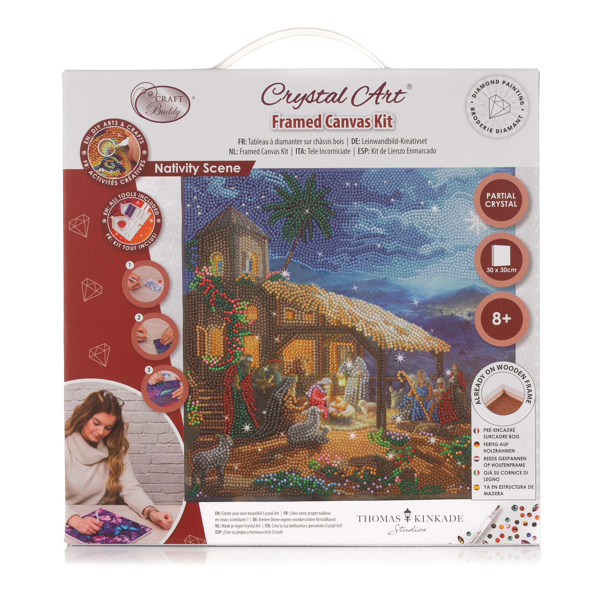 CRAFT BUDDY™ Diamond Painting Bild 30x30cm zum Nachlegen 8tlg.