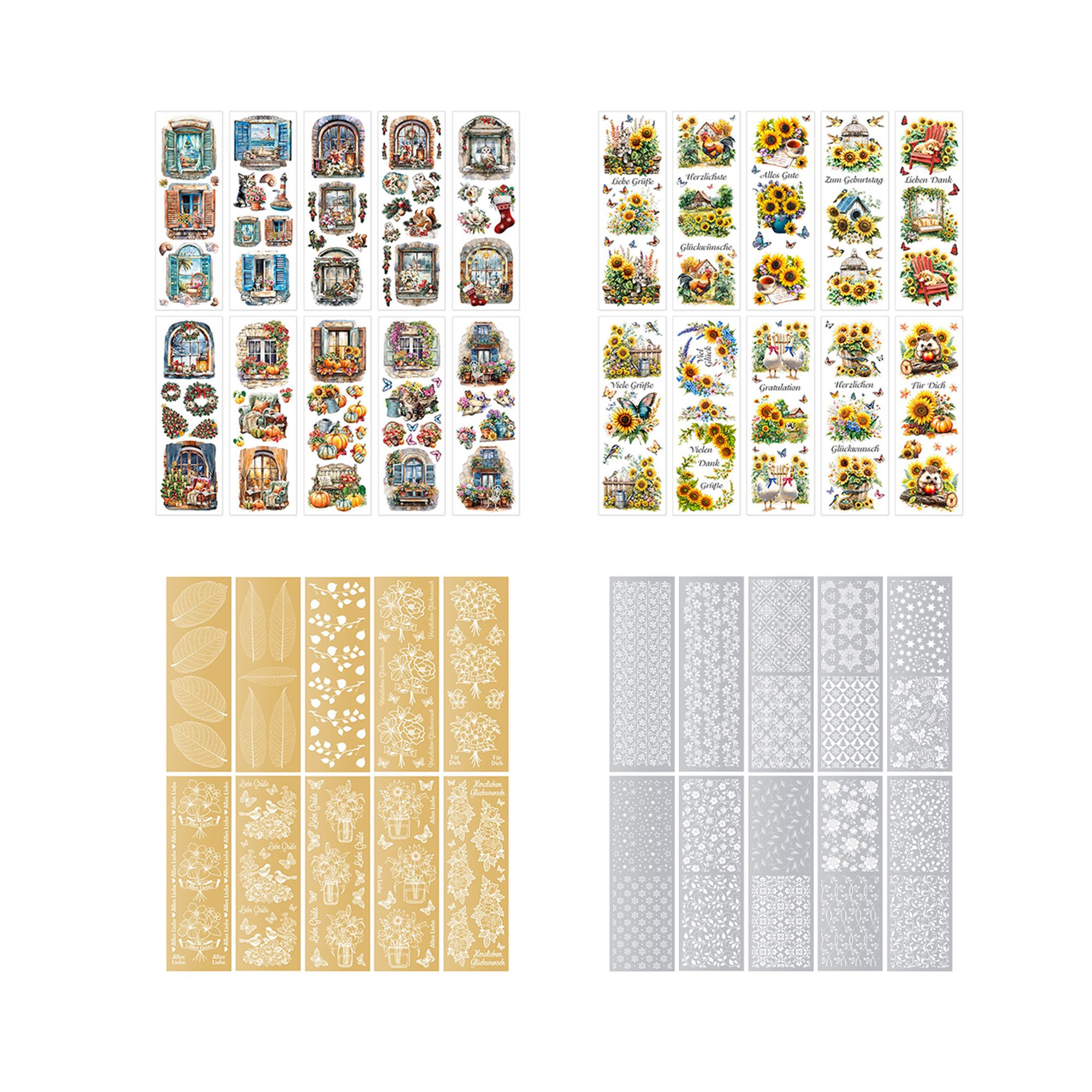 KARIN JITTENMEIER Kreativ-Set Premium Transfers versch. Designs 44tlg.