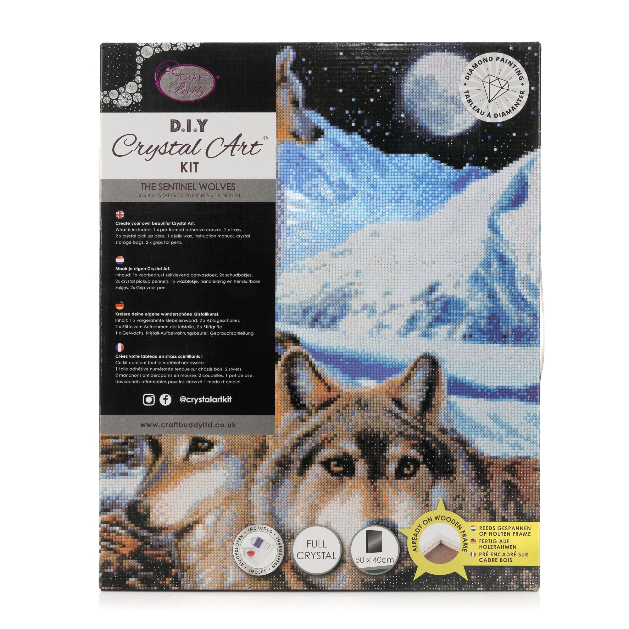 CRAFT BUDDY™ Diamond Painting Bild 40x50cm zum Nachlegen 8tlg.