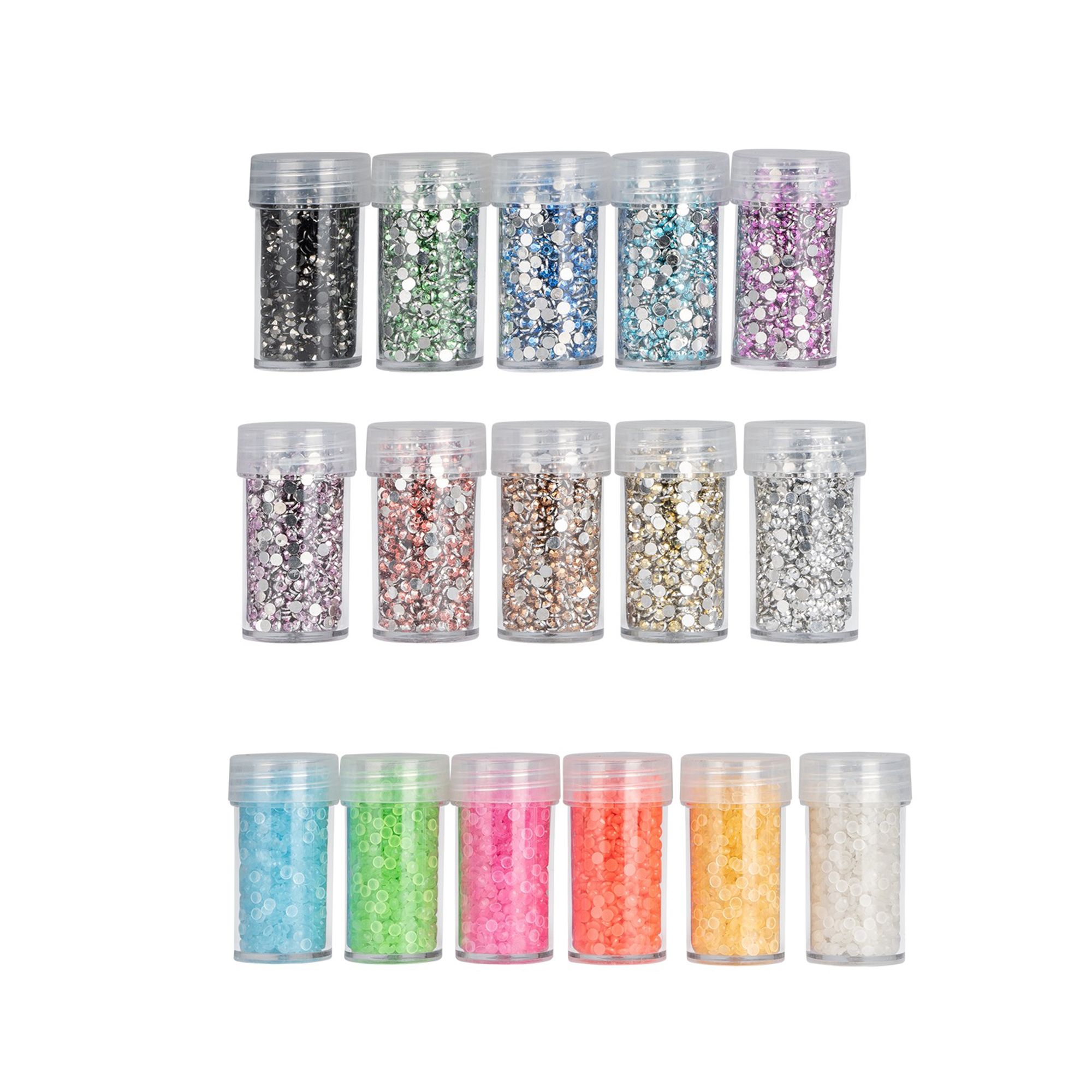 KARIN JITTENMEIER Diamond Painting-Set 16 Dosen Steine versch. Farben 16tlg.