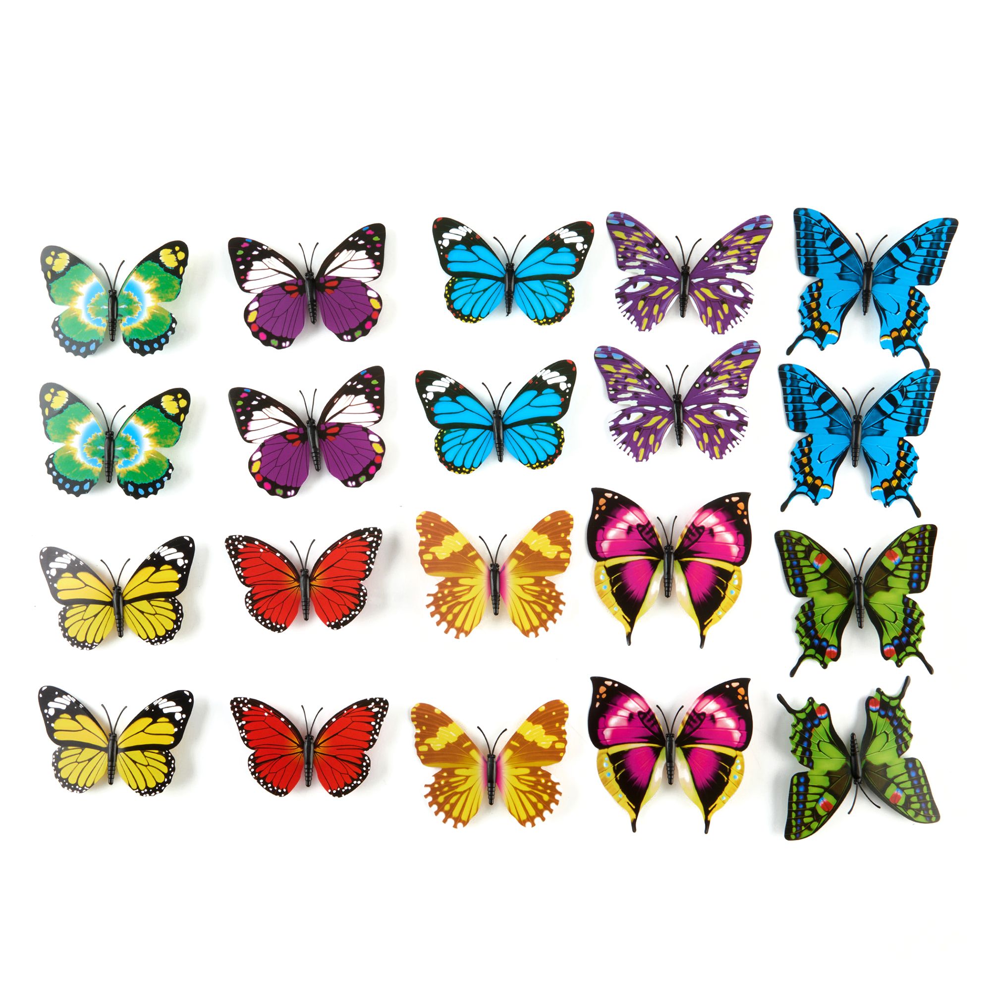 my GARDEN stories Deko-Schmetterlinge 10 Stück outdoorgeeignet 10cm Breite 20 Designs, ca