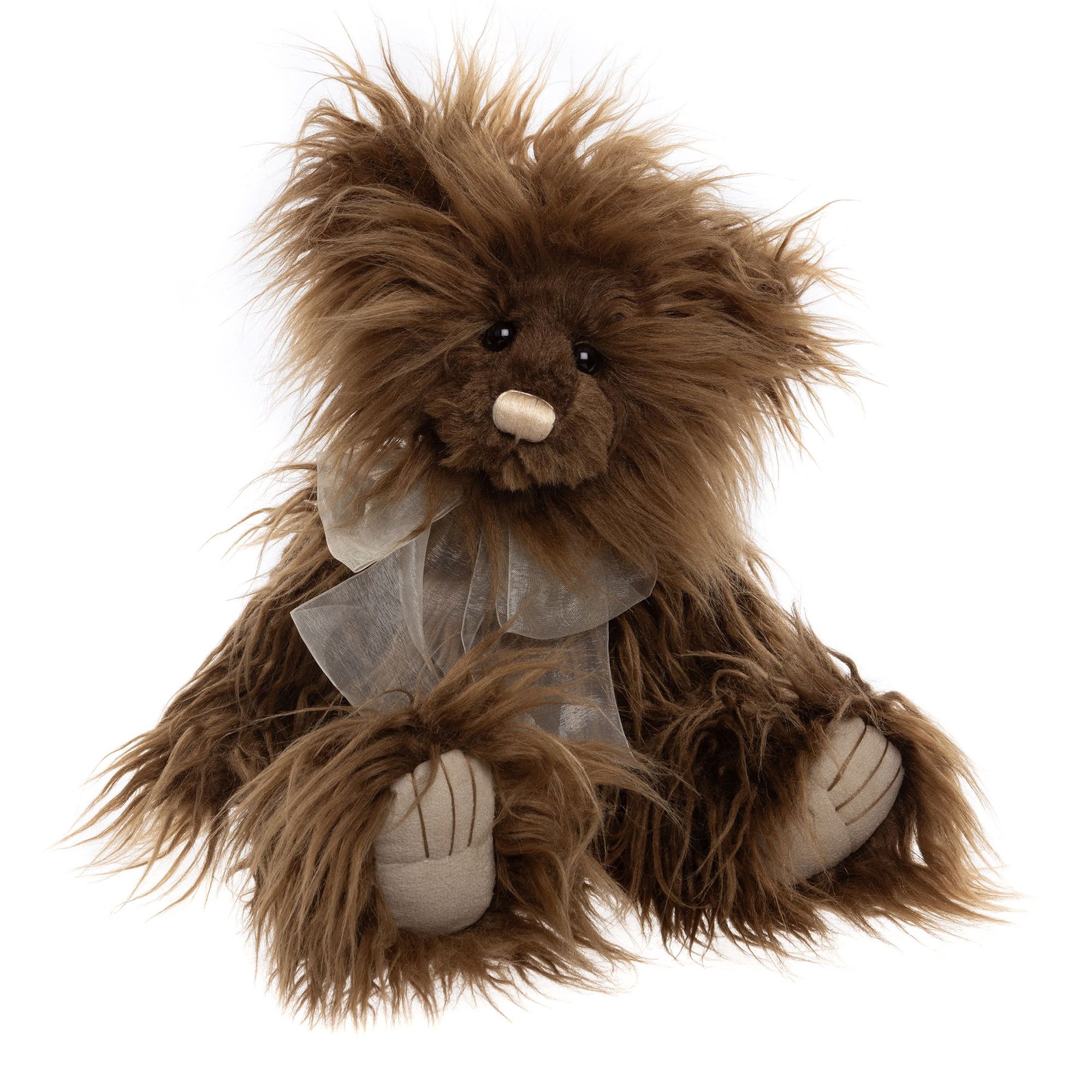 CHARLIE BEARS® Plüschbär Rumbledethumps mit Schleife Höhe ca. 38cm