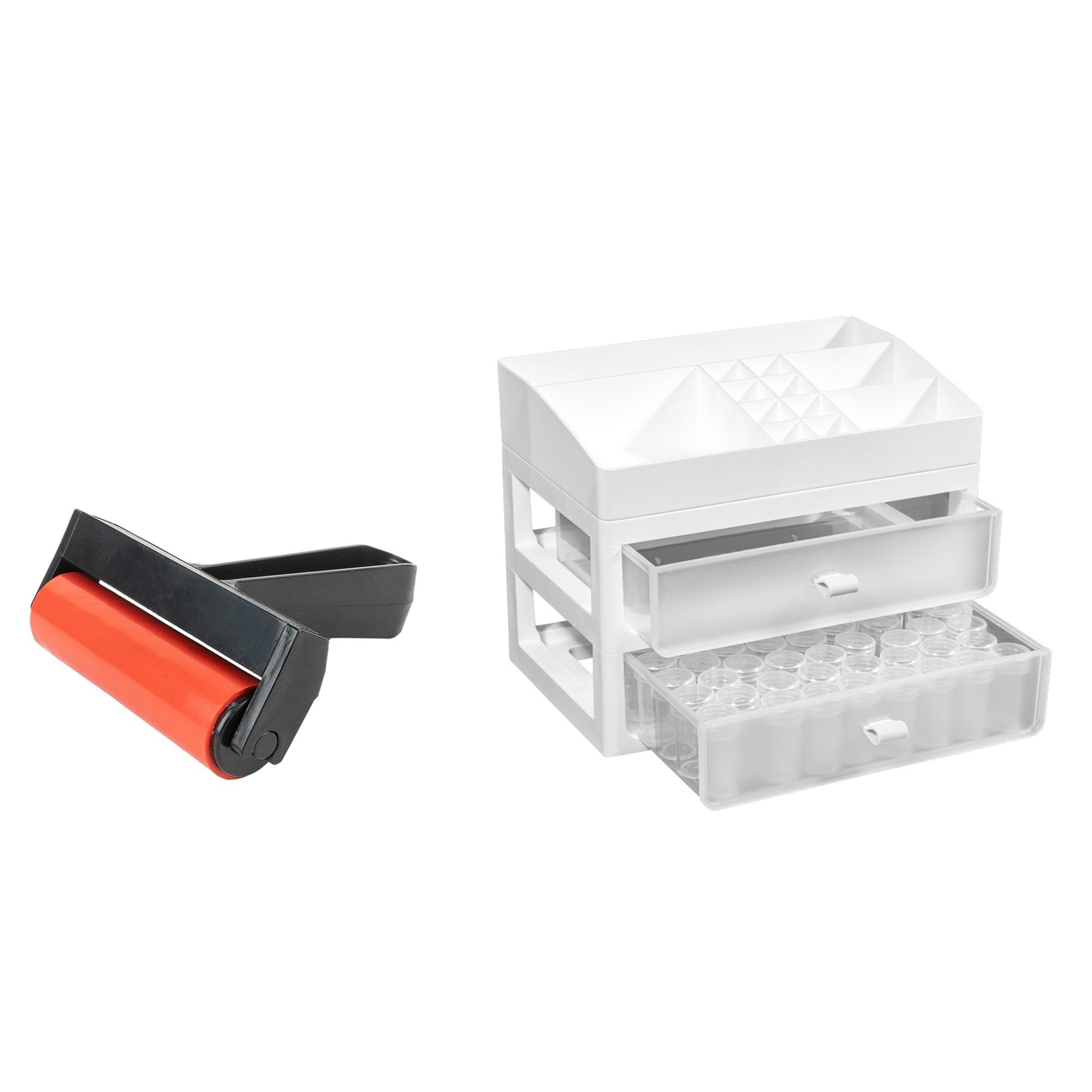 KARIN JITTENMEIER Kreativ-Set Aufbewahrungssystem & Walze 2tlg.