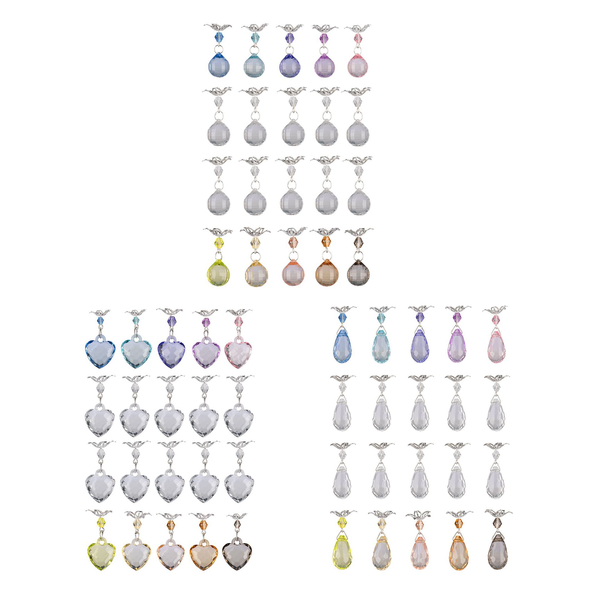 KARIN JITTENMEIER Kreativ-Set Acrylglas Anhänger versch. Designs 60tlg.