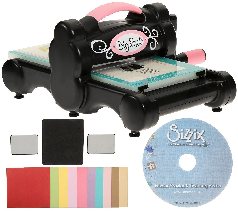 SIZZIX Big Shot Starter Kit Präge- & Stanzmaschine 20tlg. - QVC.de