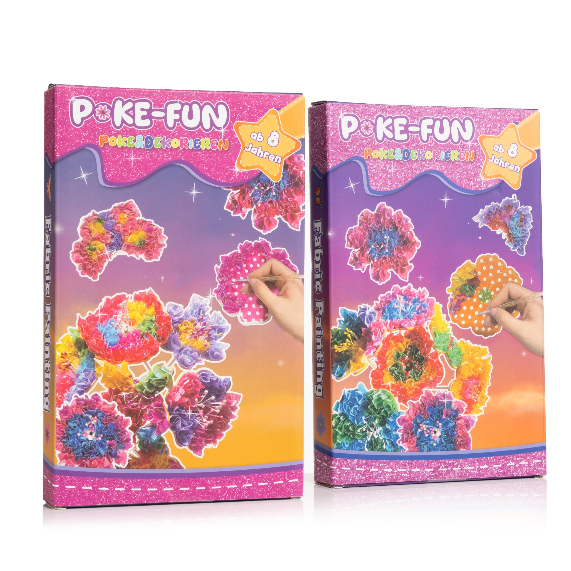 Kreativ-Set Fabric Painting Blumenstecker zum nachlegen 50tlg.