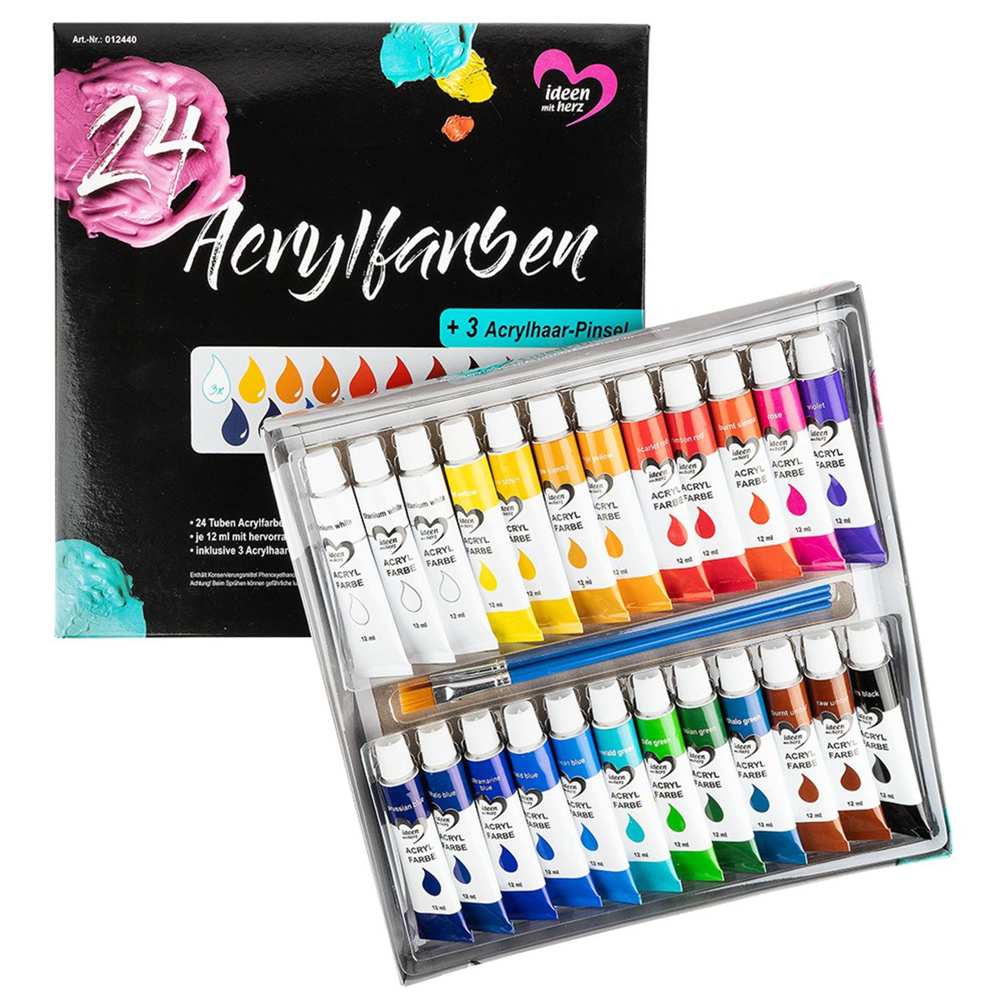 KARIN JITTENMEIER Kreativ-Set Acrylfarben & Premium Marker 45tlg.